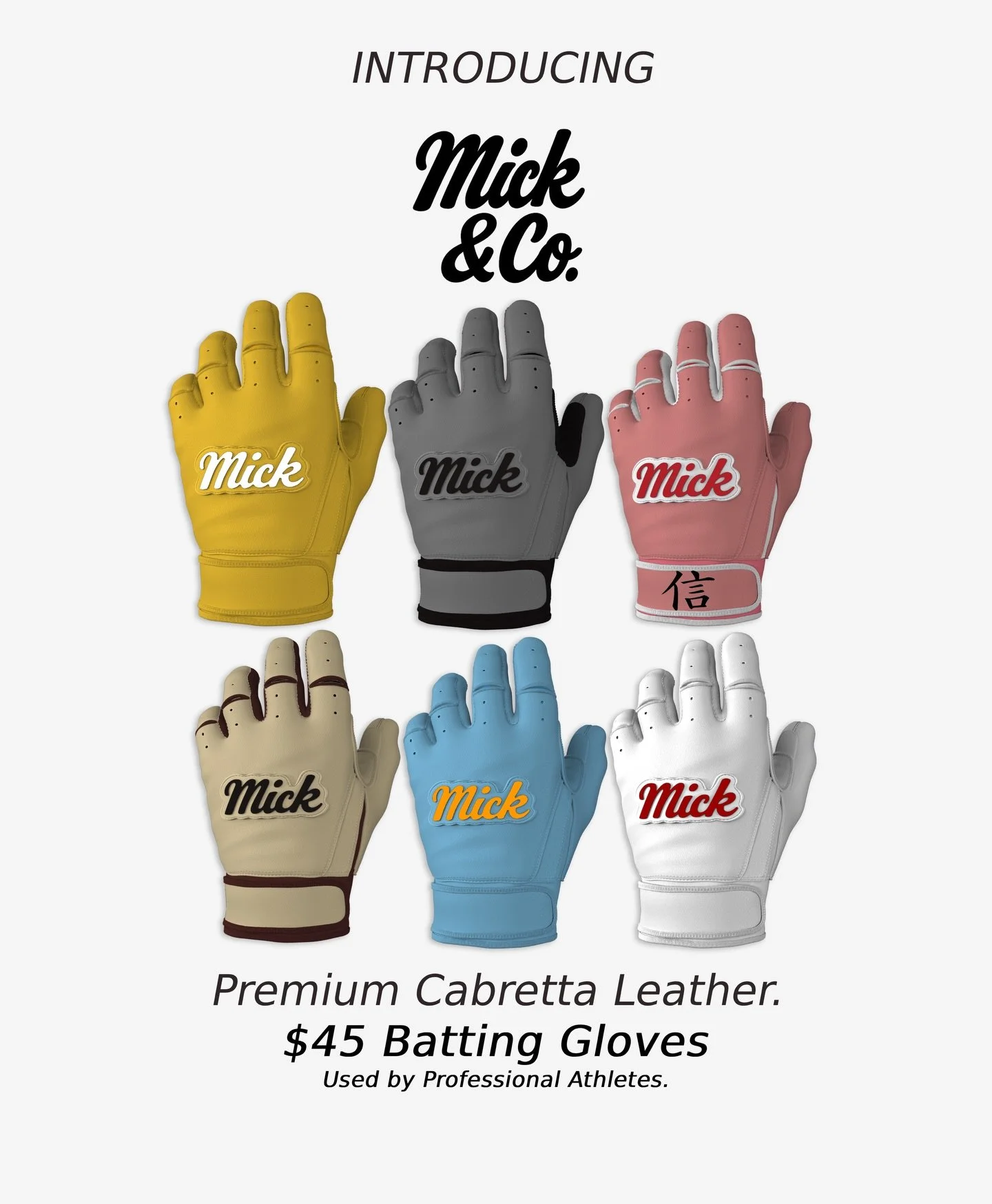 Use the gloves the pros use. Only $45.