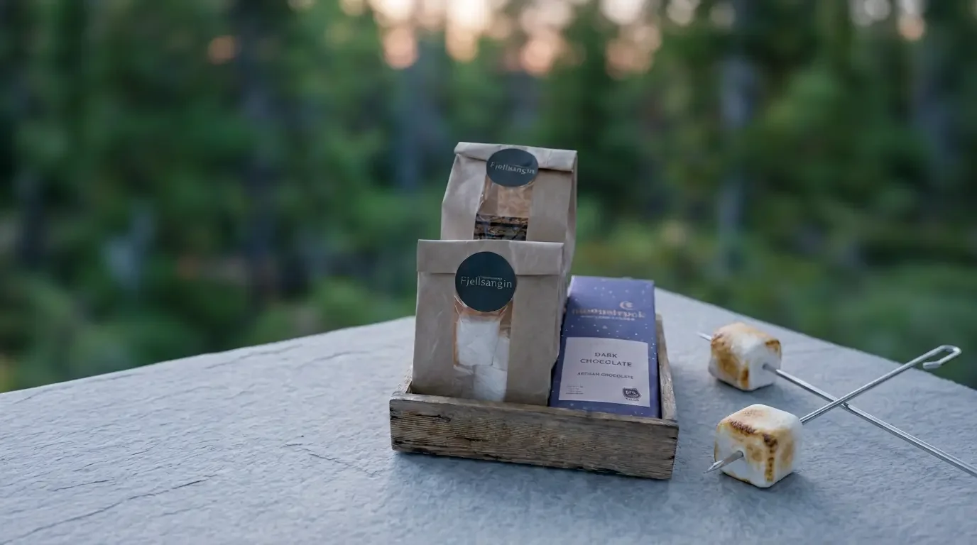 Fjellsangin Artisan Fireside S'mores Kit — handmade graham crackers, marshmallows and chocolate