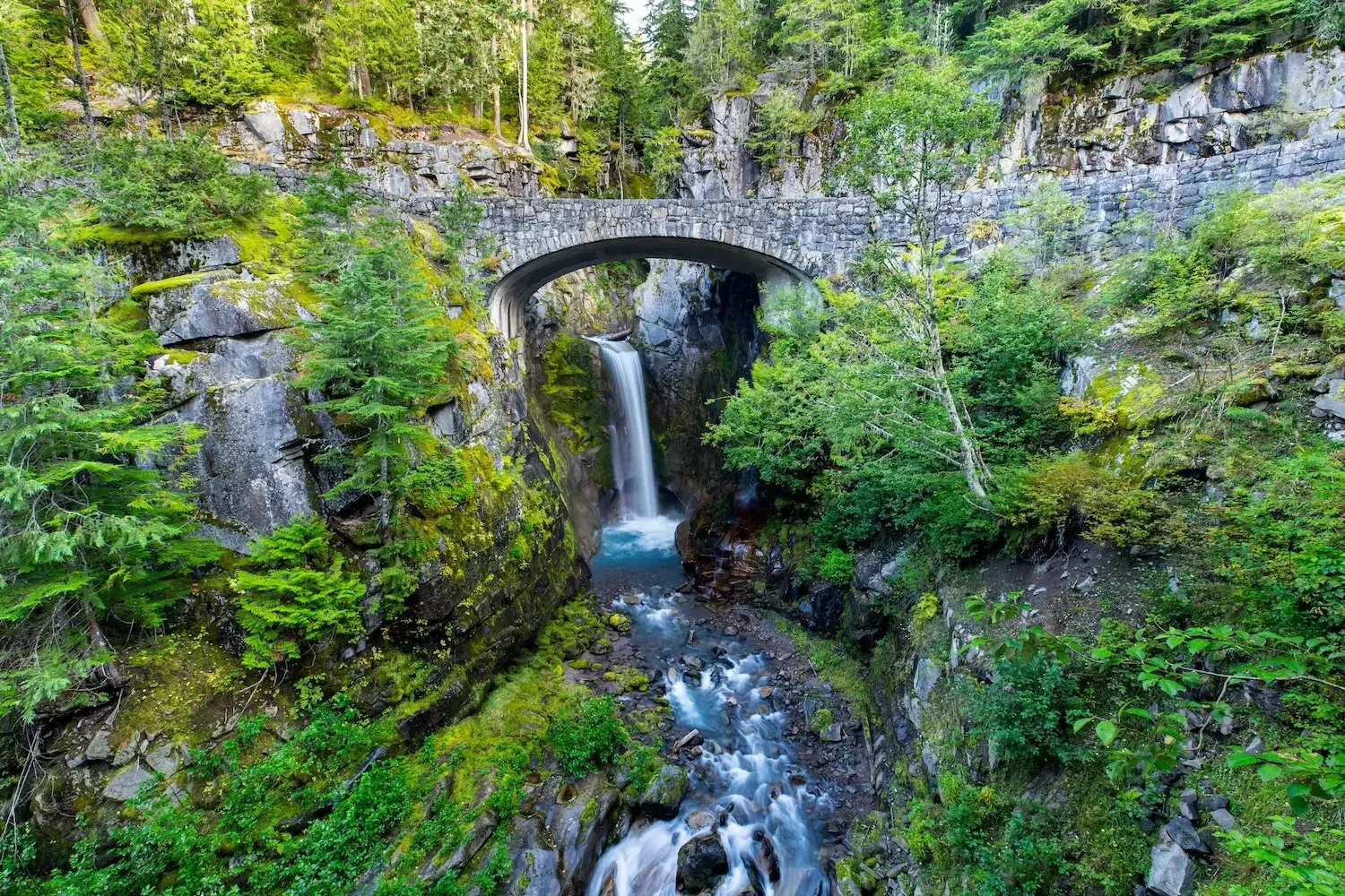 Christine Falls at Mount Rainier National Park.