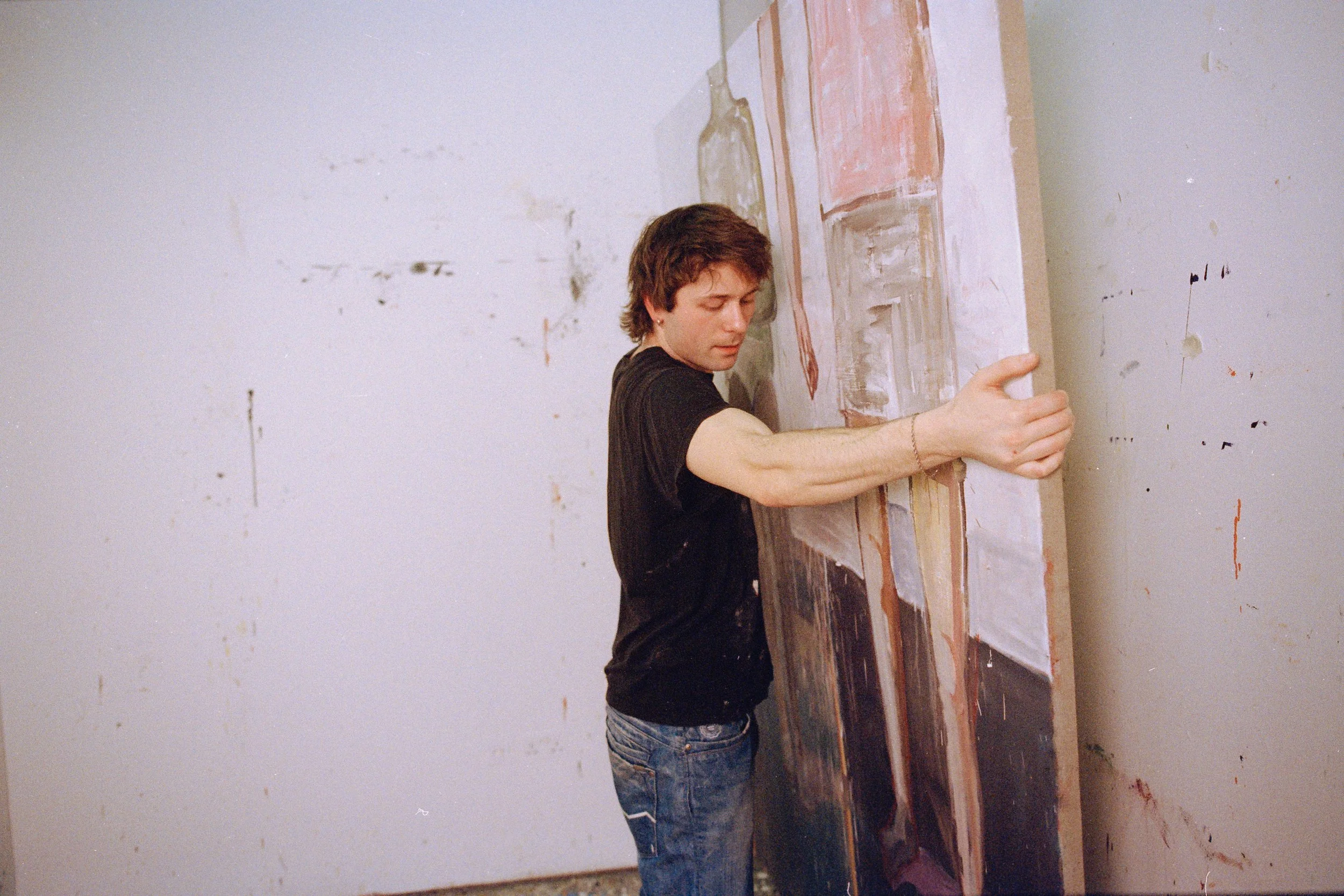 Anna Lauree and Angus White in their painting studios.
2026