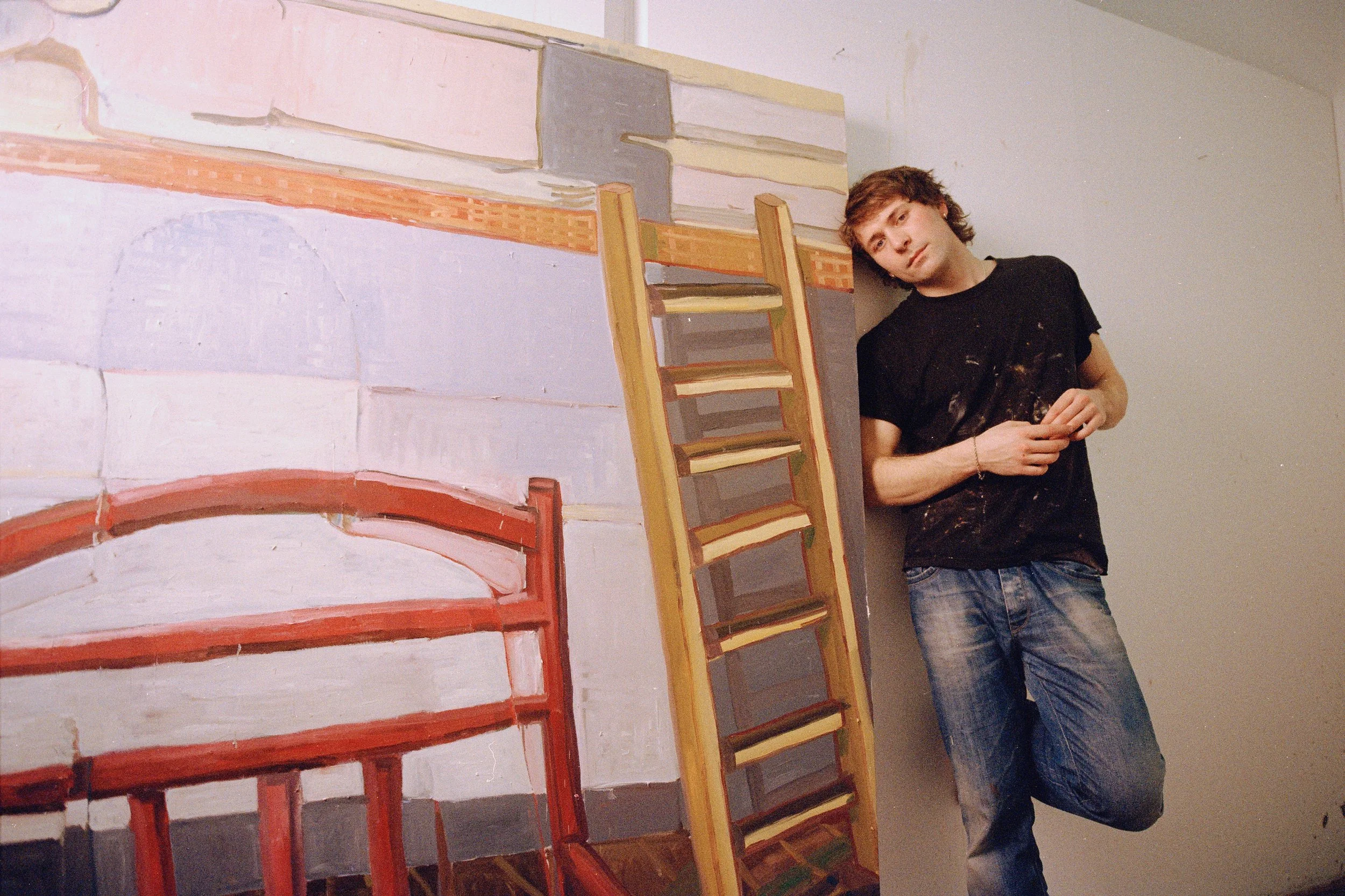 Anna Lauree and Angus White in their painting studios.
2026