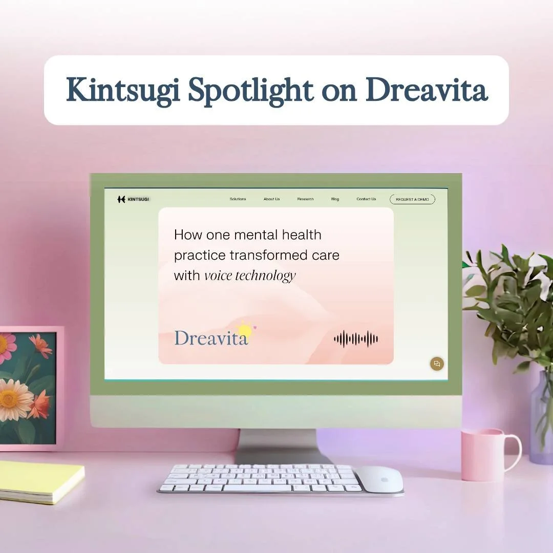 Exciting news! 

Dreavita was recently spotlighted in Kintsugi&rsquo;s article &ldquo;How One Mental Health Practice Transformed Care with Voice Technology&rdquo;, which explored how our workflow improved when we swapped manual depression screening w