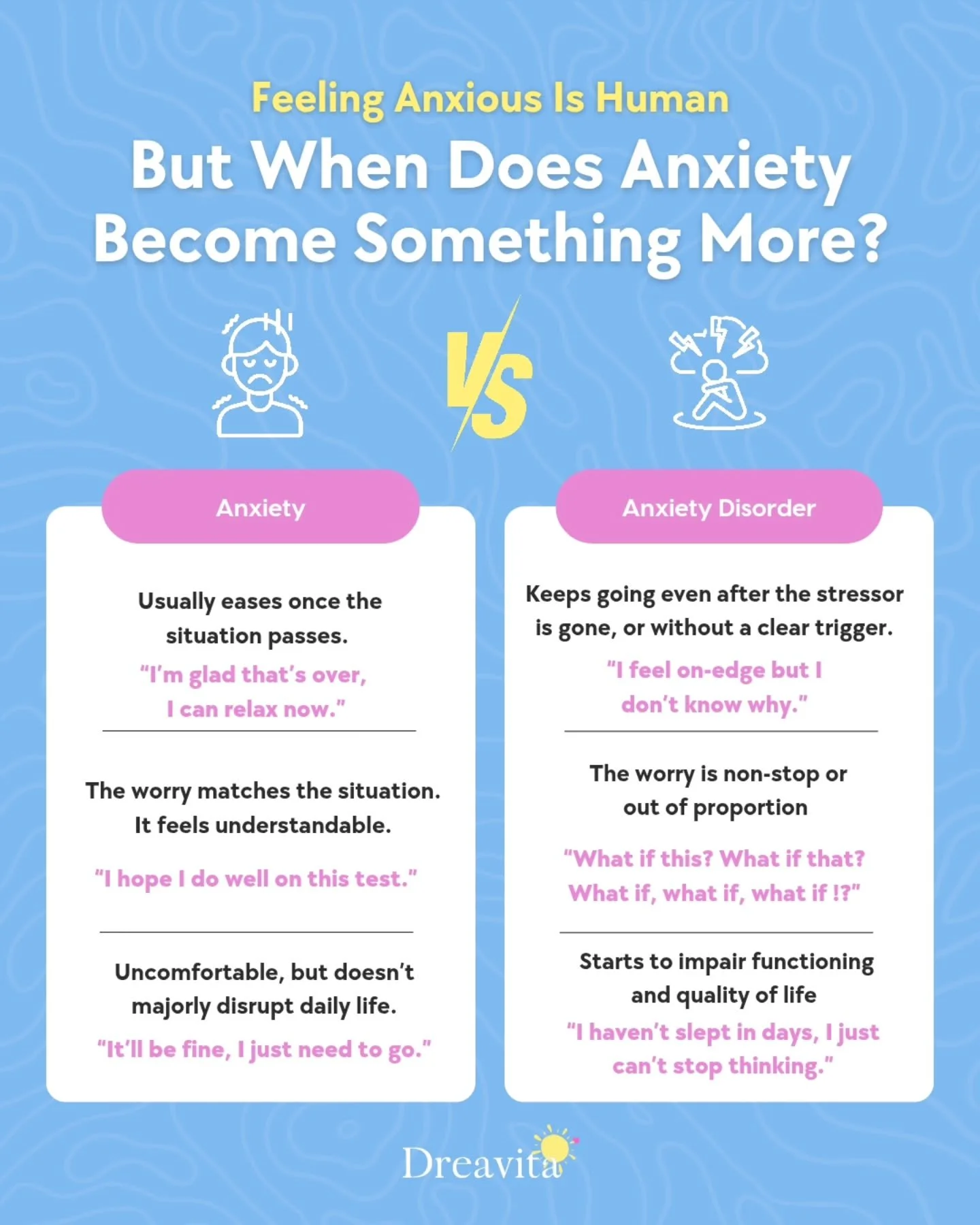 Anxiety is something we all feel &mdash;but anxiety as a disorder? That&rsquo;s something different.

Understanding the difference can help you make sense of what you&rsquo;re actually experiencing&hellip; and what kind of support might be helpful.

