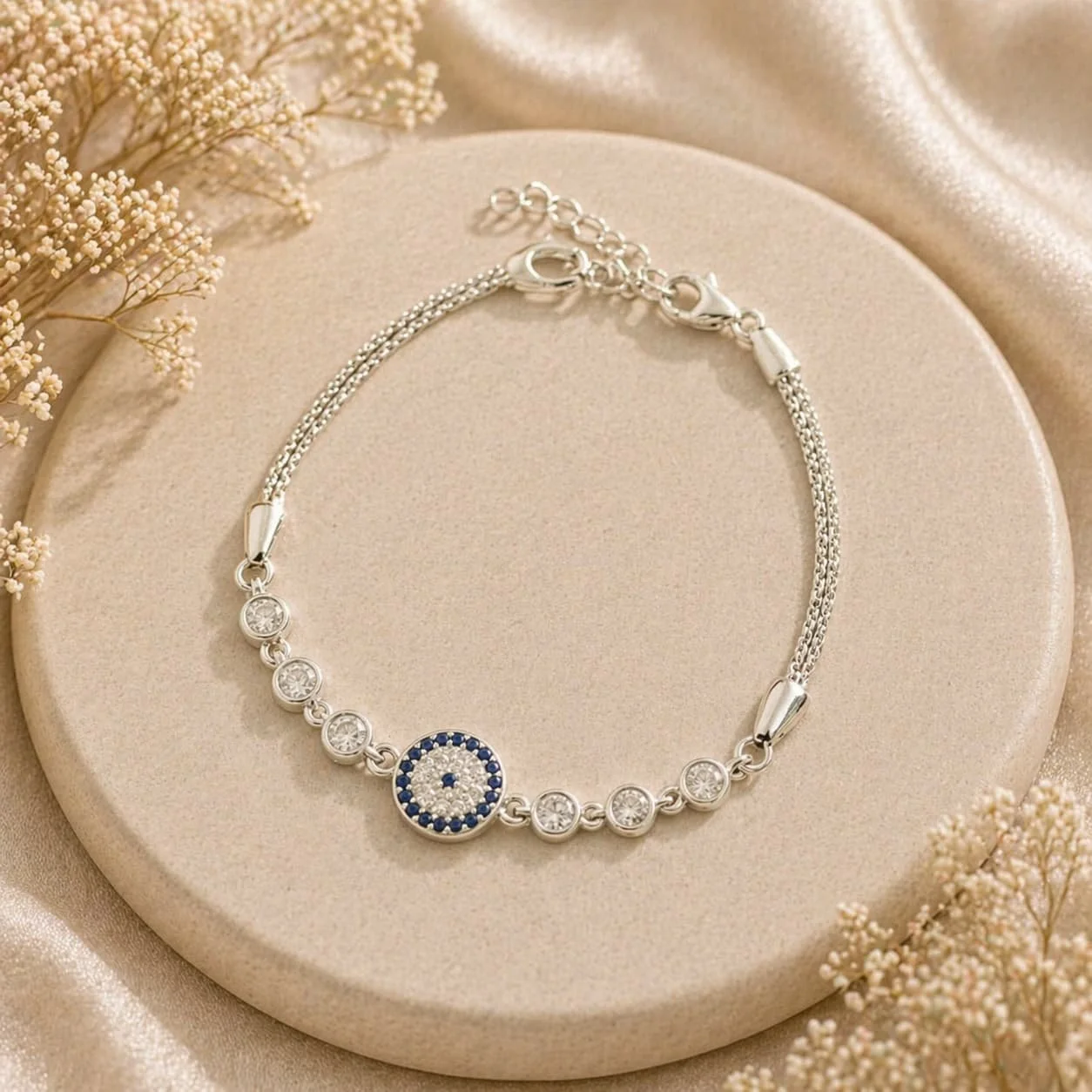 Pulsera Elegancia en Plata con Circonias