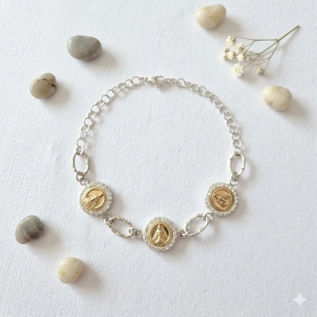 Pulsera Elegante en Plata y Oro