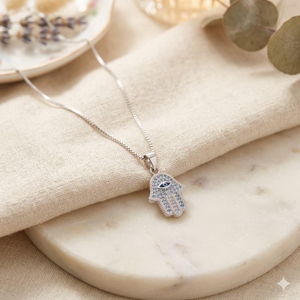 Cadena con Dije Medallón en Plata