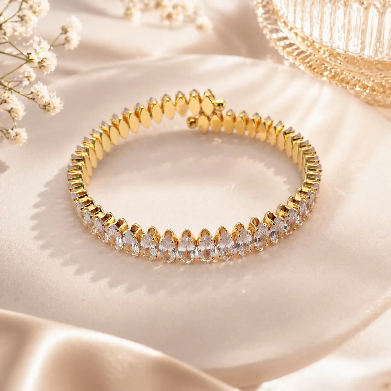 Pulsera Cover Gold de Circonitas