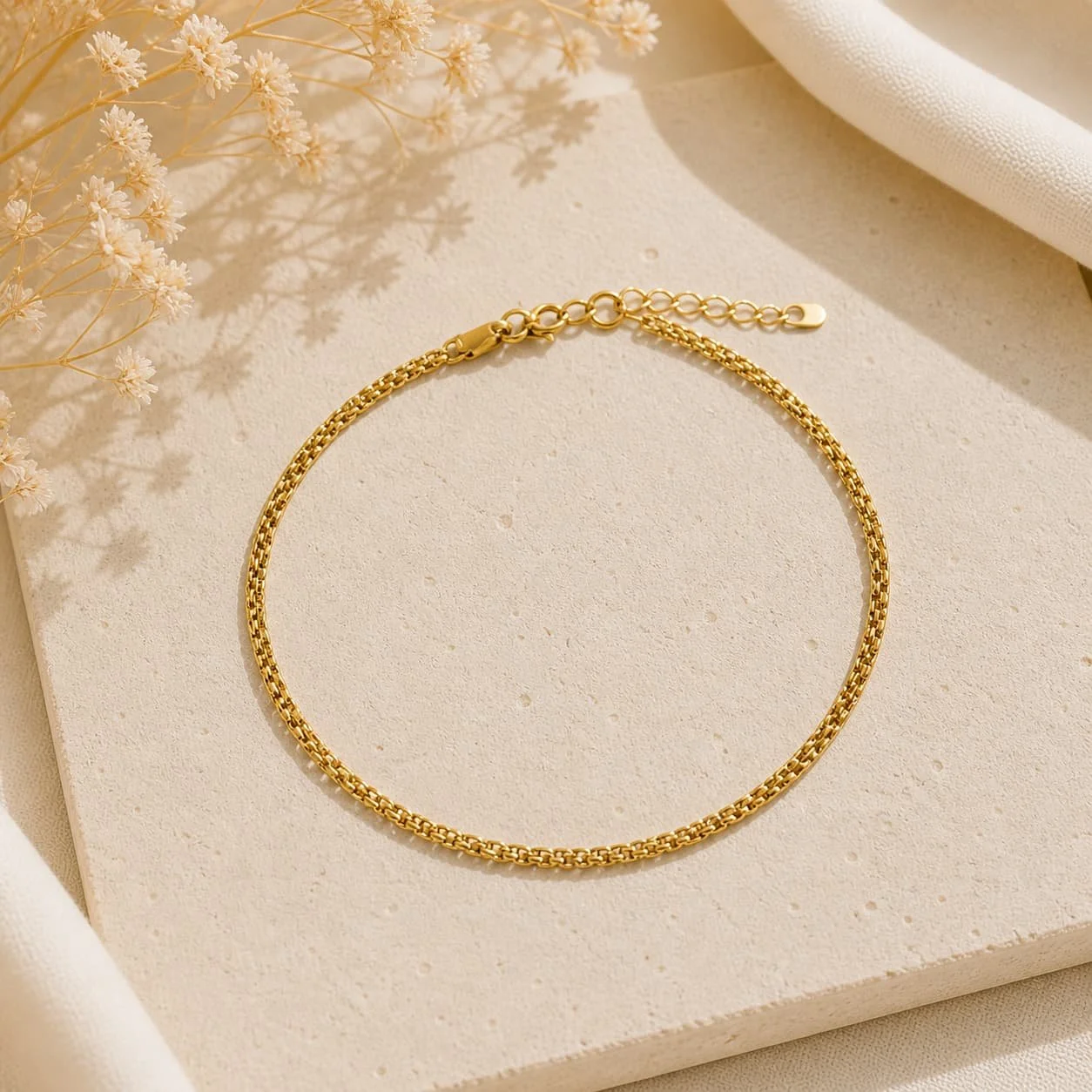 Tobillera de Oro Laminado 18K