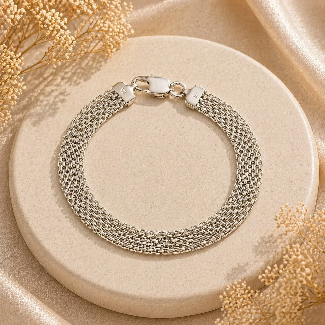 Pulsera en Plata Trenzada