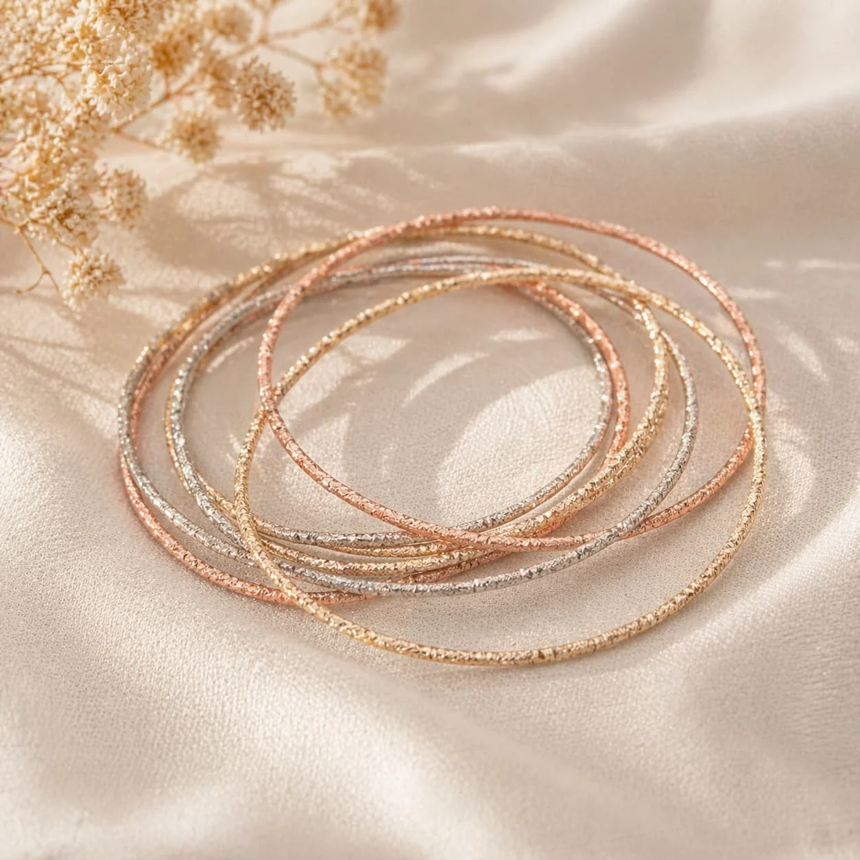 Set de Brazaletes Cover Gold Plata