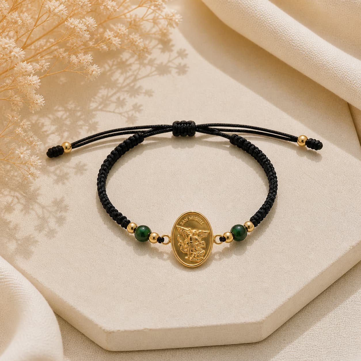 Pulsera de San Miguel Arcángel en Oro Laminado 18k