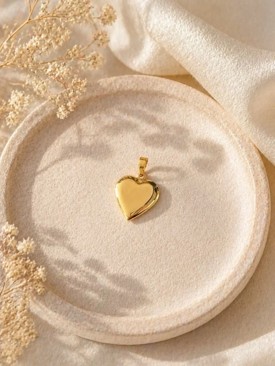 Dije Corazón de Oro Laminado 18K