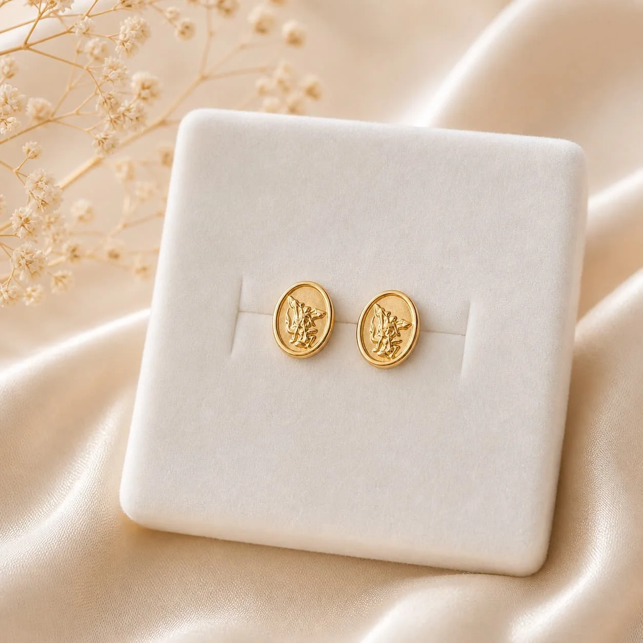 Topos San Miguel Arcángel en Oro Laminado 18K