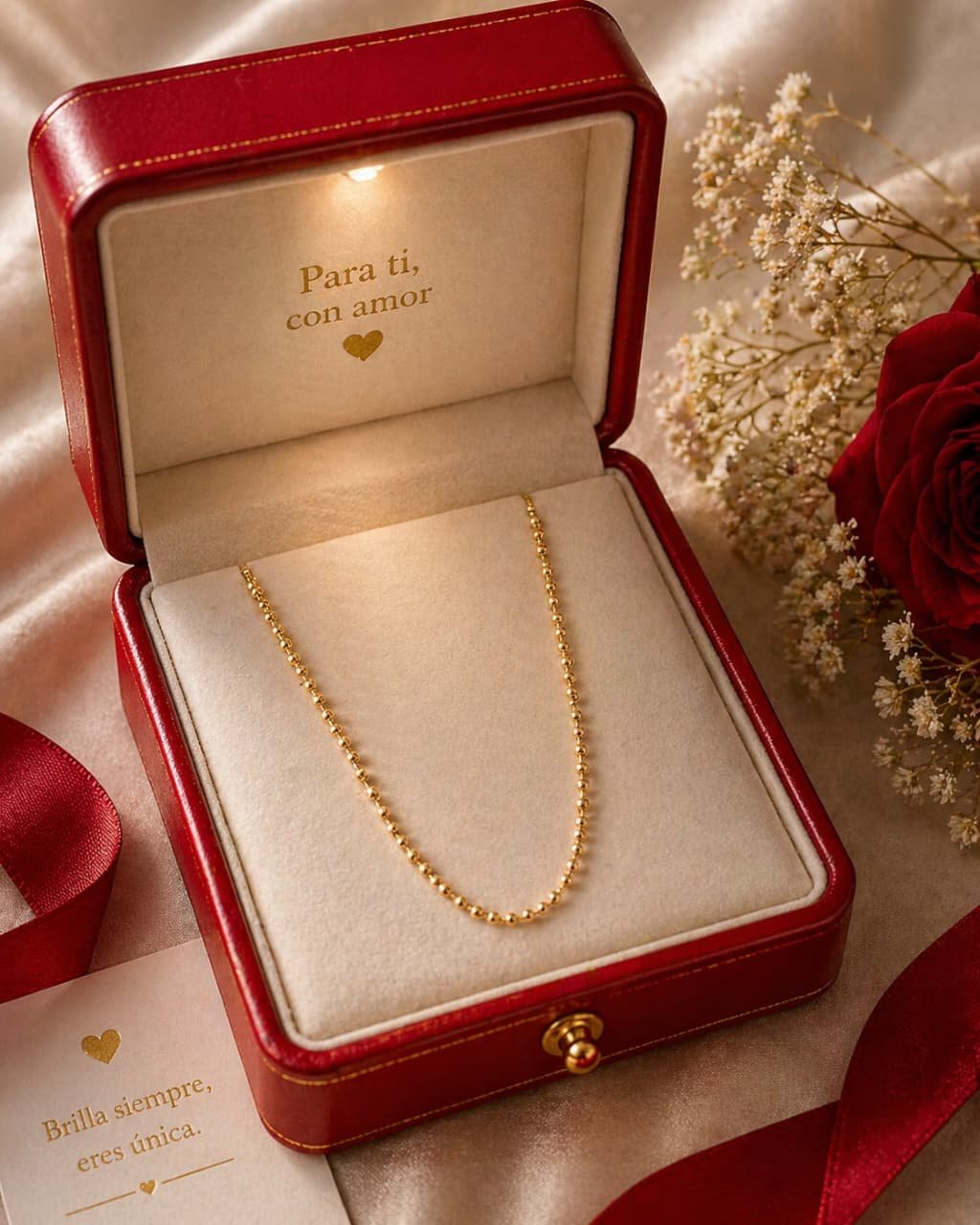 Cadena Elegancia Dorada 18K - 45 cm