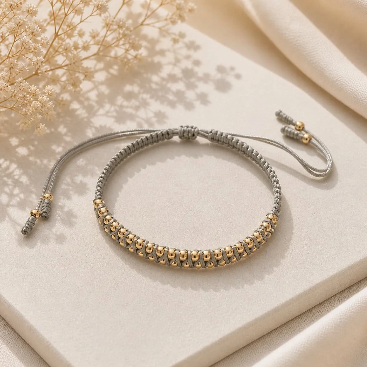 Pulsera Ajustable de Oro Laminado 18K