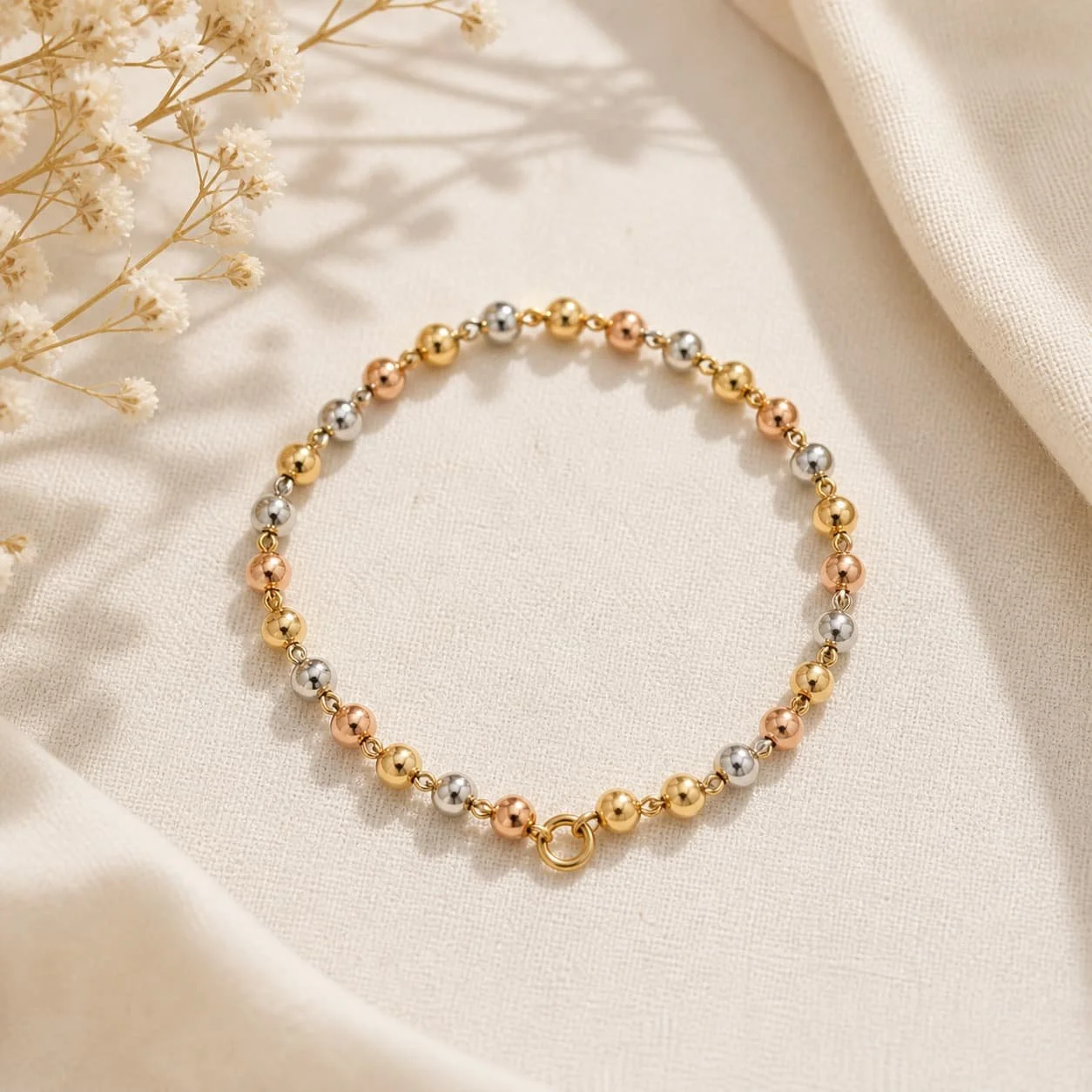 Tobillera Glamour en Oro Laminado 18k
