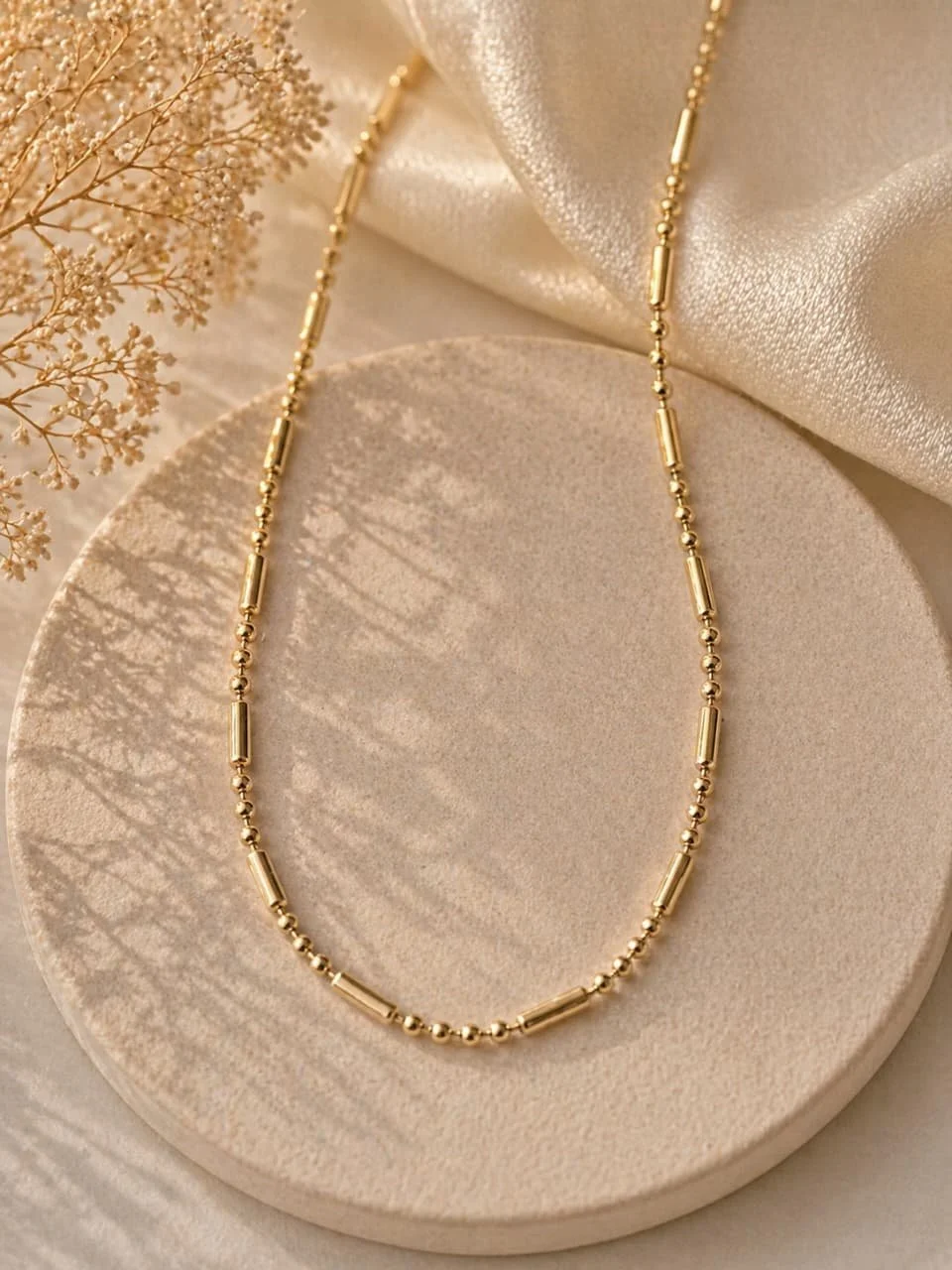 Cadena de Oro Laminado Elegante 18K - 45 cm