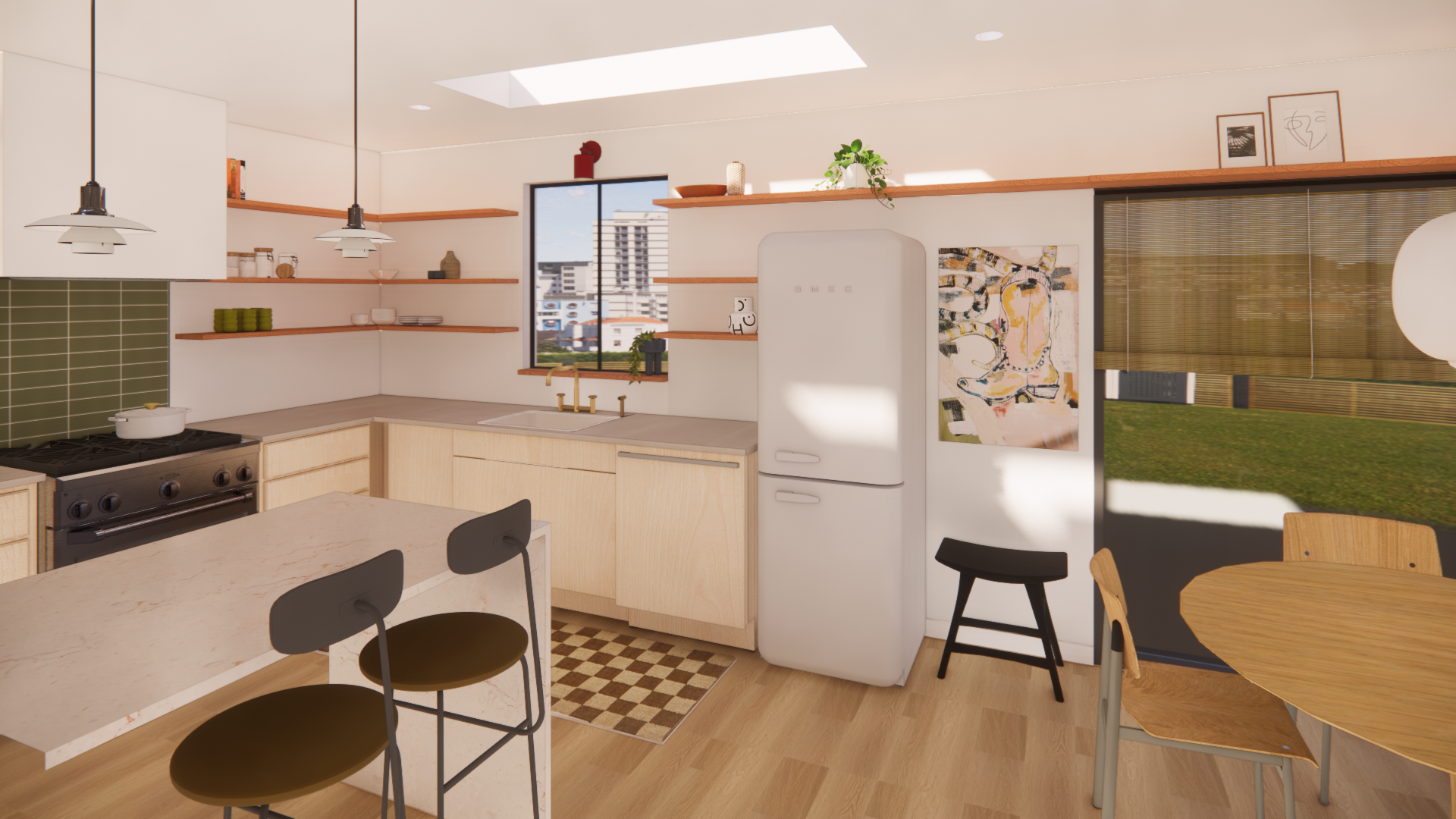 Kitchen Remodel interior design renders