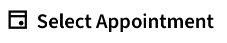 Select appointment calendar icon for booking an interior design consultation online with Cloud23 Design.