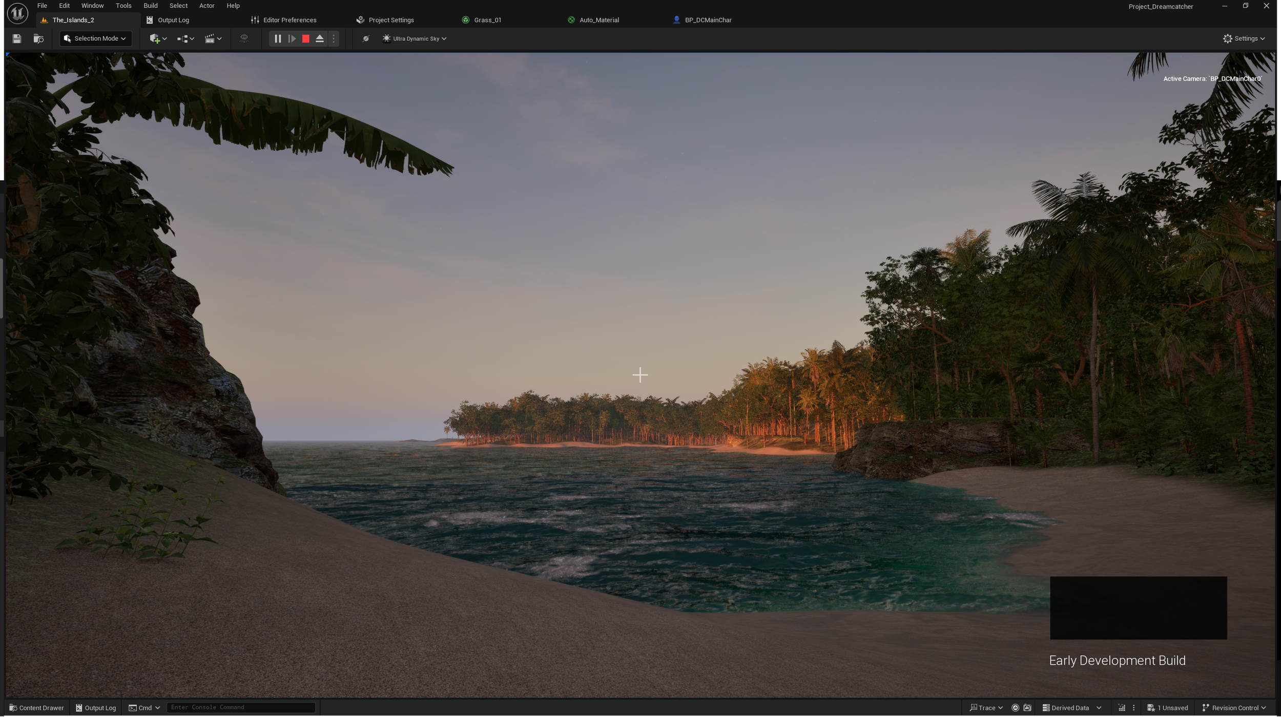 Island Environment concept in Unreal Engine
