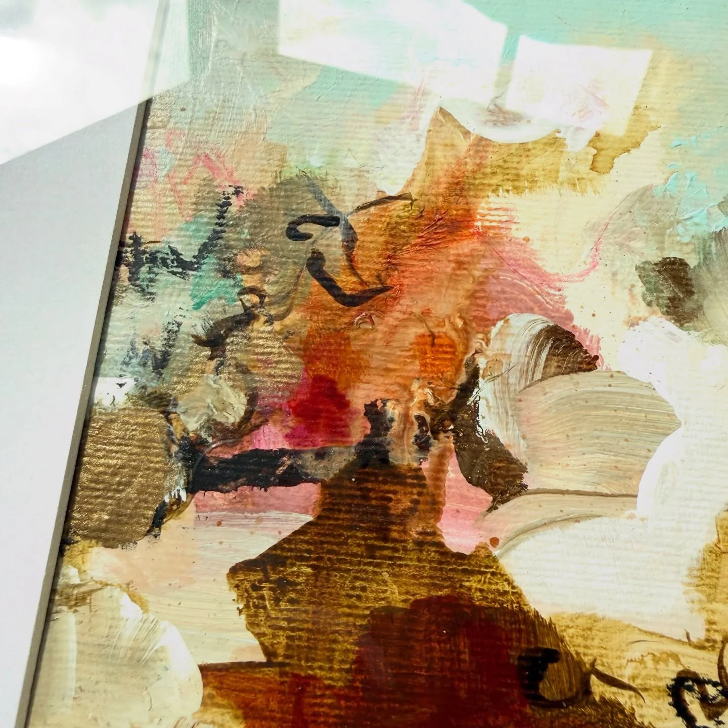 &lsquo;Little Joys&rsquo; close ups. Mixed media on art paper / framed 30x30
.
2026
.
.
.
josbrowningart.com
.
.