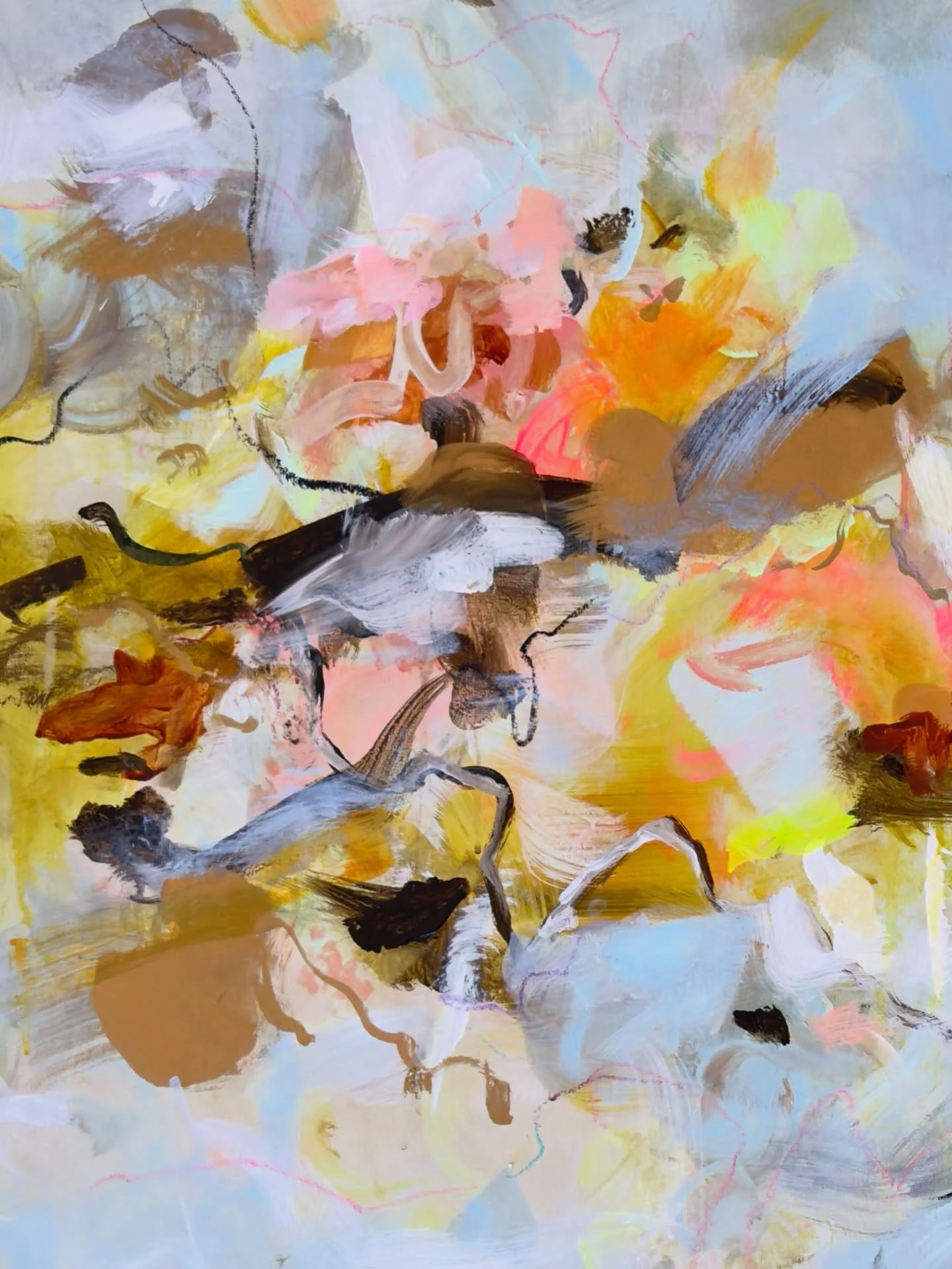 Rain On Your Parade (close-ups) mixed on linen Canvas 
.
2026
.
.
.
josbrowningart.com
.
.
.
.

#abstractpainting #artforsalebyartist #abstractart #newzealandartist #artistqueenstown 
.
.
.