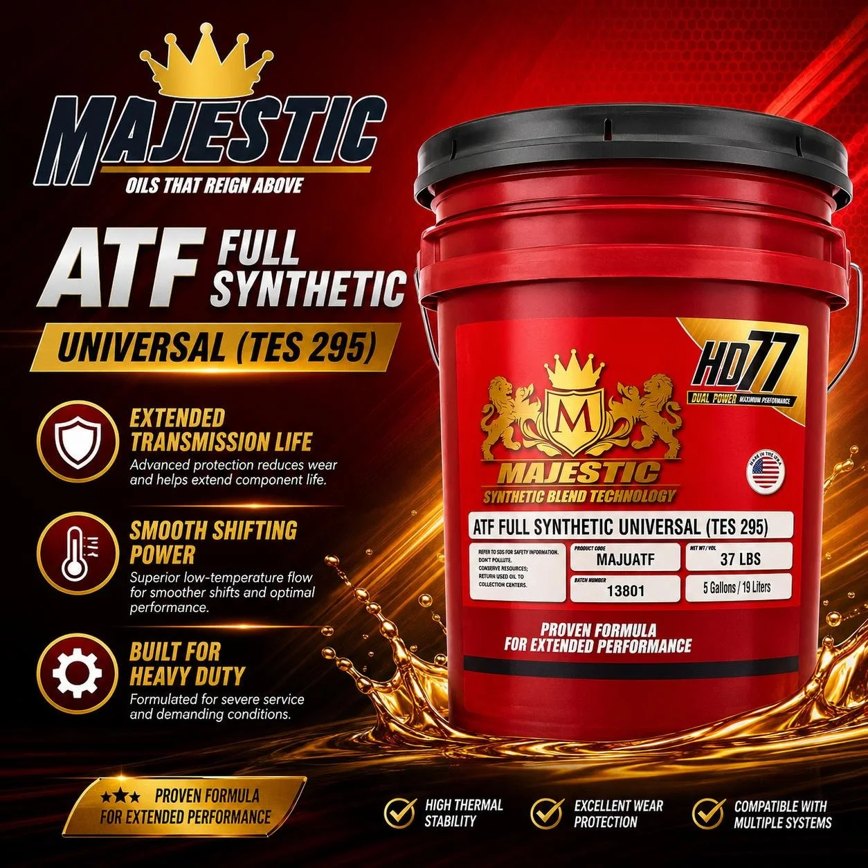 Majestic Universal Automatic Transmission Fluid