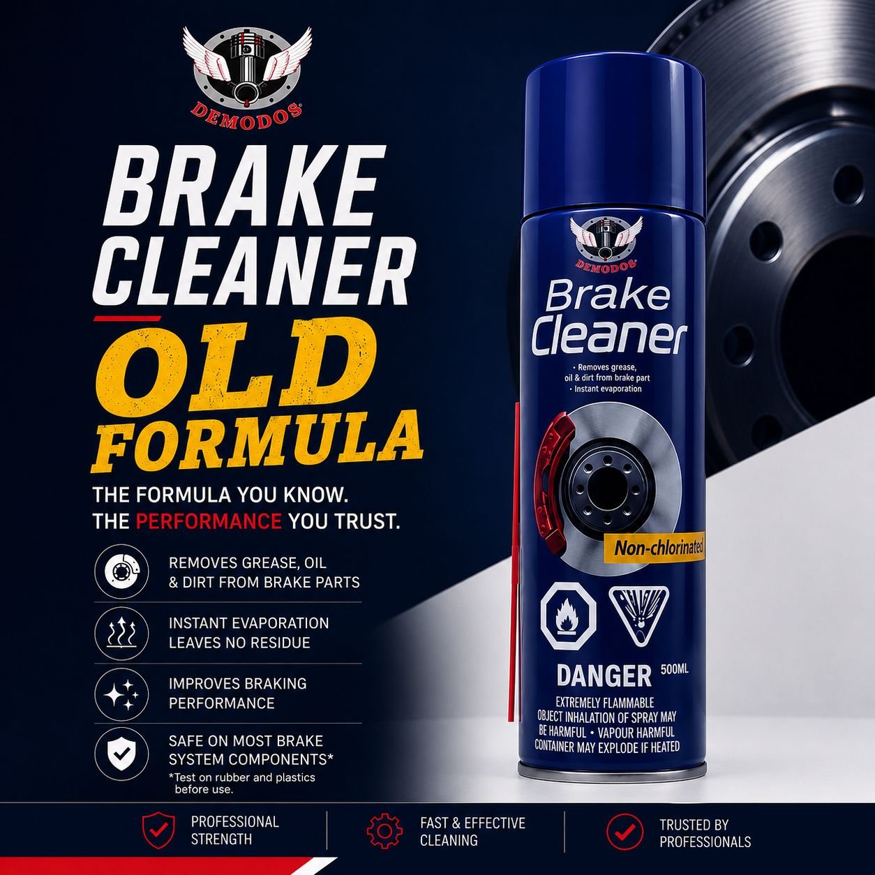 Demodog Brake Cleaner- 100% Old Formula