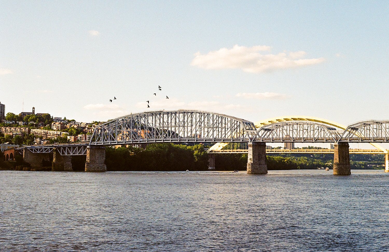 Sunset on Purple People Bridge - Newport KY
