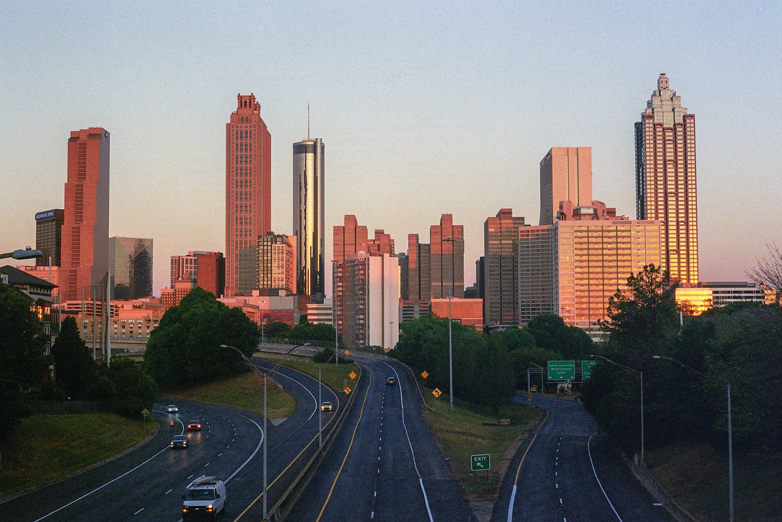 Sunrise on Jackson Street Bridge - Atlanta GA