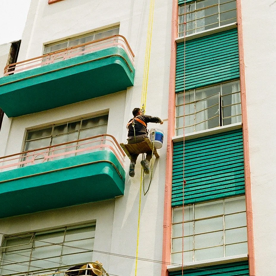 Painter in Roma Norte, Mexico City