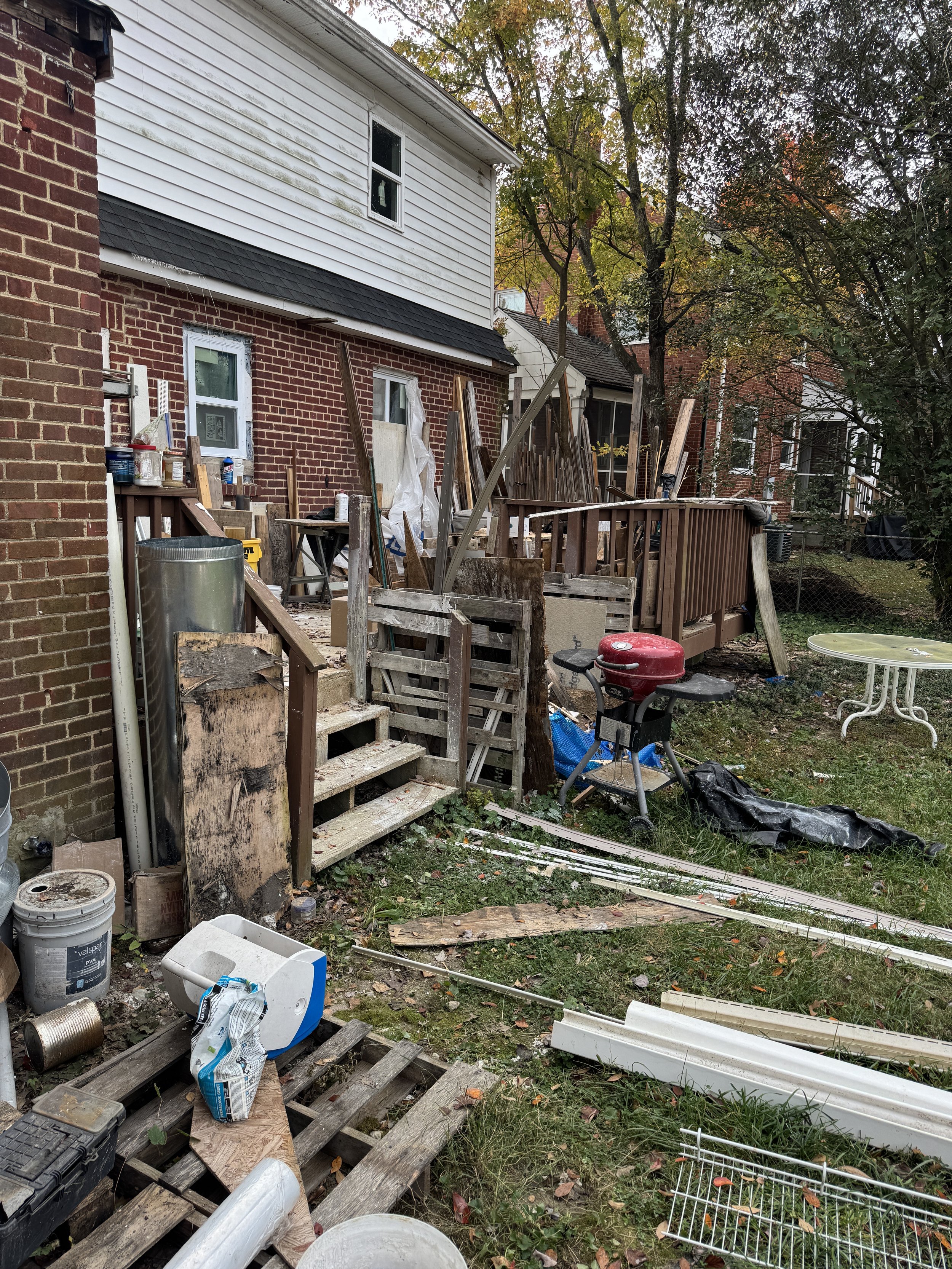 Rear property renovation by JDK Strategic Solutions, transforming outdoor spaces to increase residential market value.