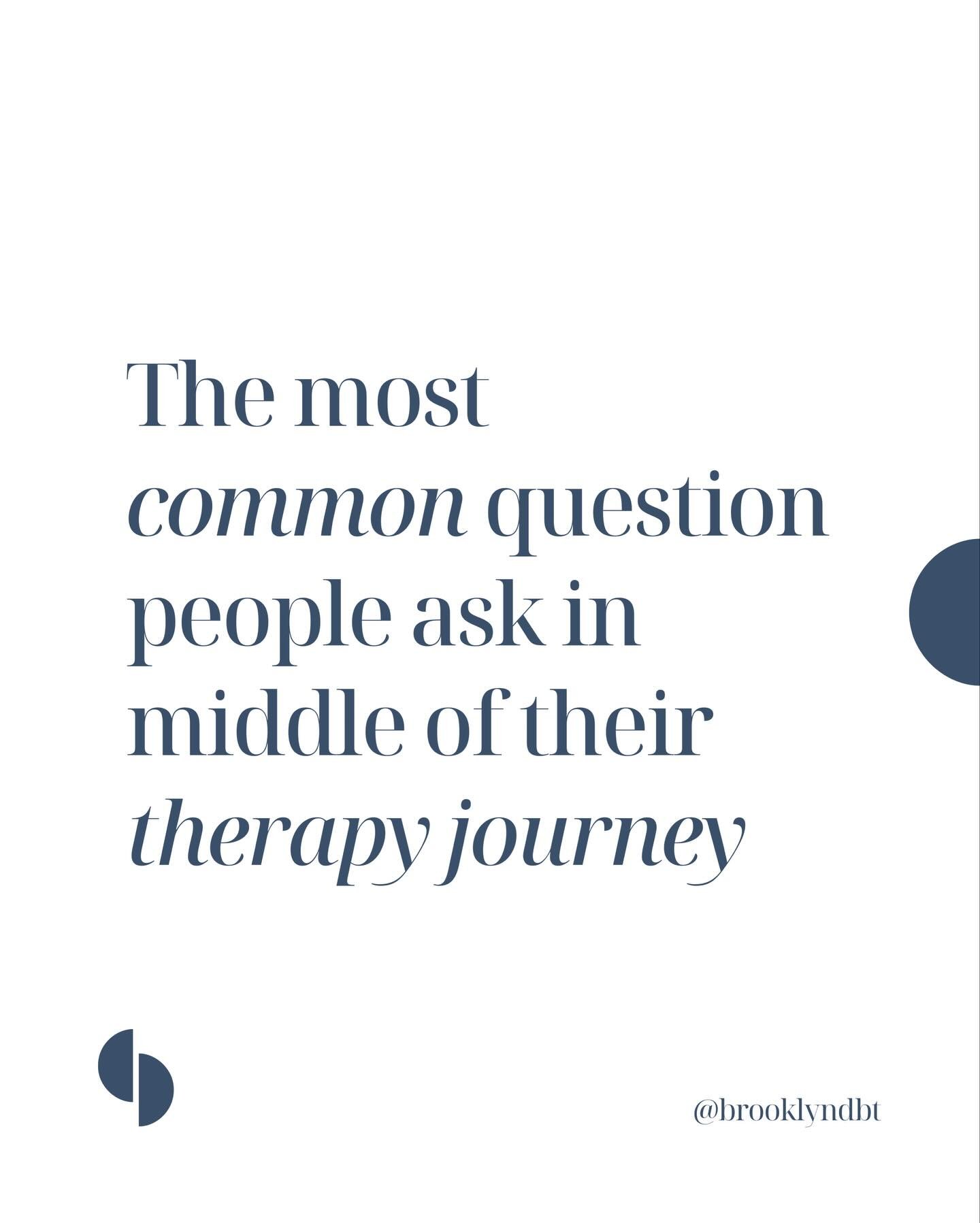 &ldquo;When will this end?&rdquo; is one of the most common questions in therapy.

The truth is: therapy isn&rsquo;t about reaching an endpoint.
 It&rsquo;s about noticing patterns, gaining insight, and learning to respond differently.

Change often 
