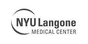NYU Langone Medical Center logo in grayscale.