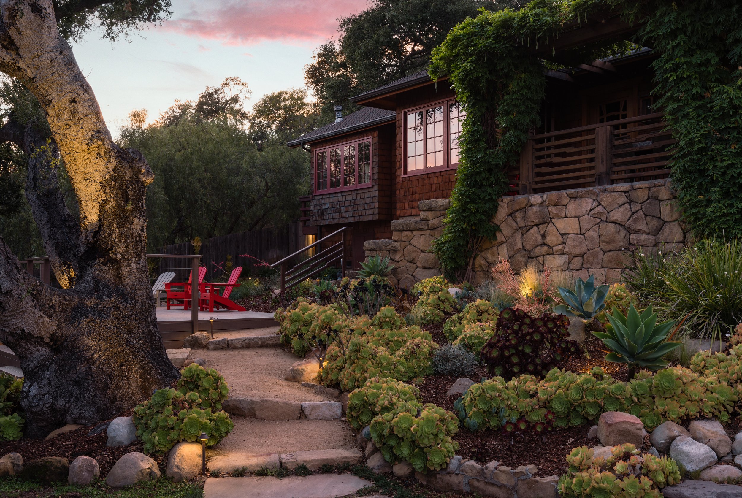 Manifest Building - Santa Barbara - Mission Hideaway - Landscape Design - Lighting Design