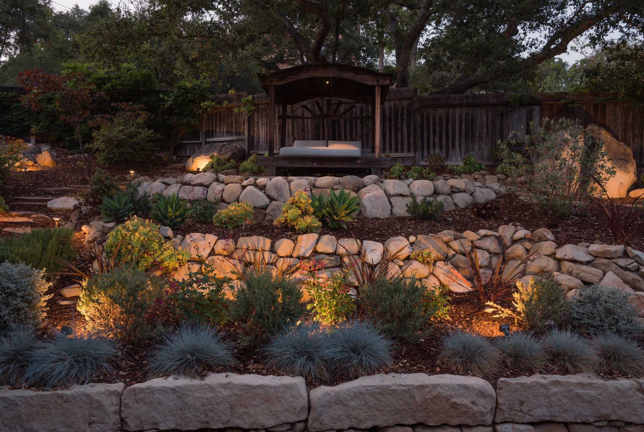 Manifest Building - Santa Barbara - Mission Hideaway - Landscape Design - Lighting Design