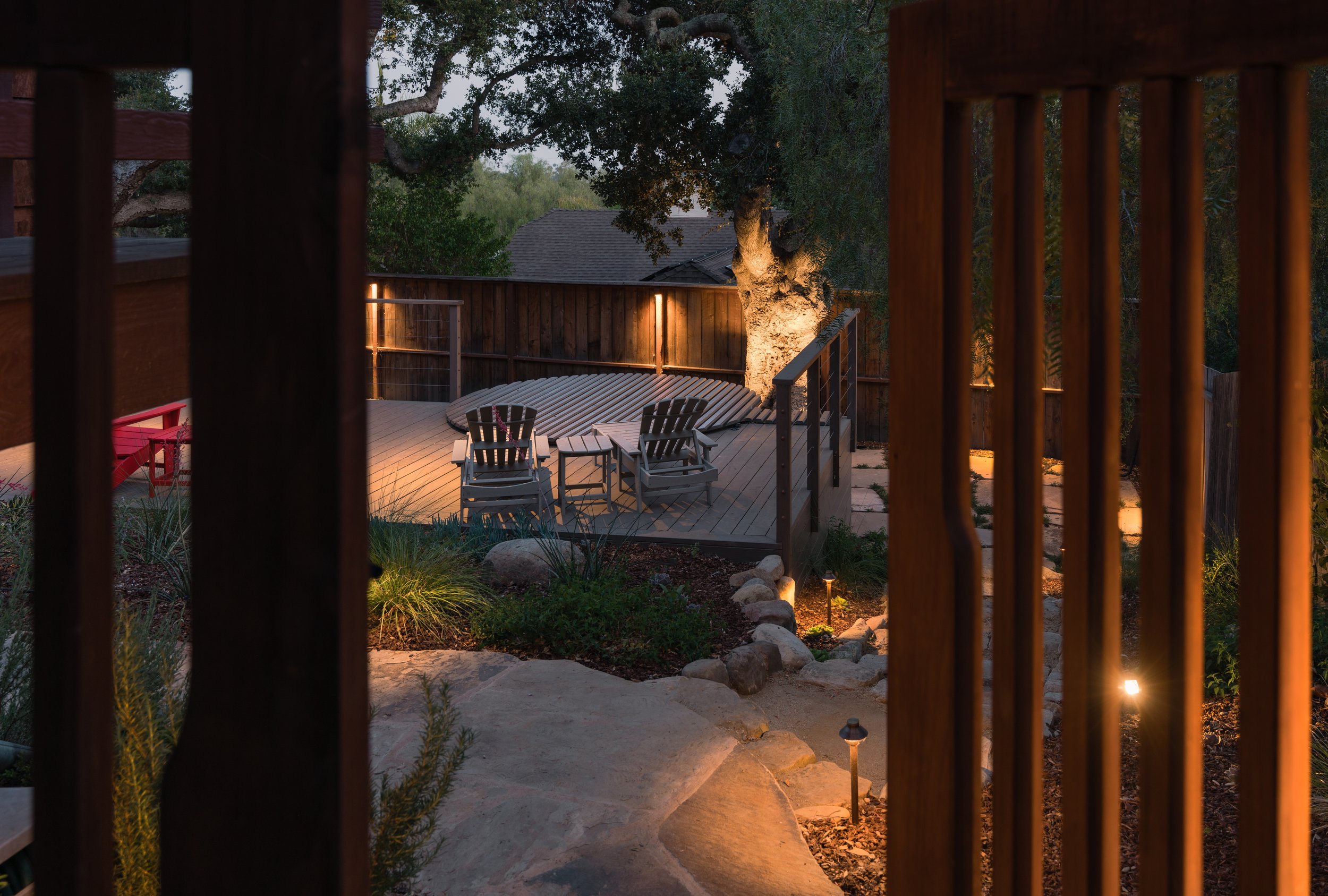 Manifest Building - Santa Barbara - Mission Hideaway - Landscape Design - Lighting Design