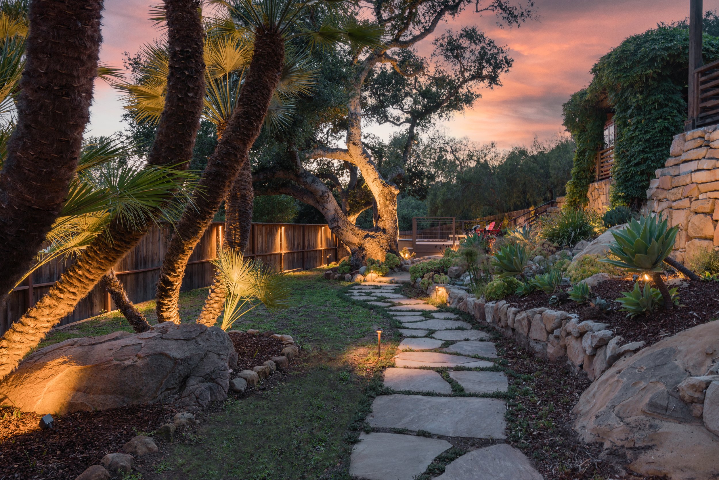 Manifest Building - Santa Barbara - Mission Hideaway - Landscape Design - Lighting Design