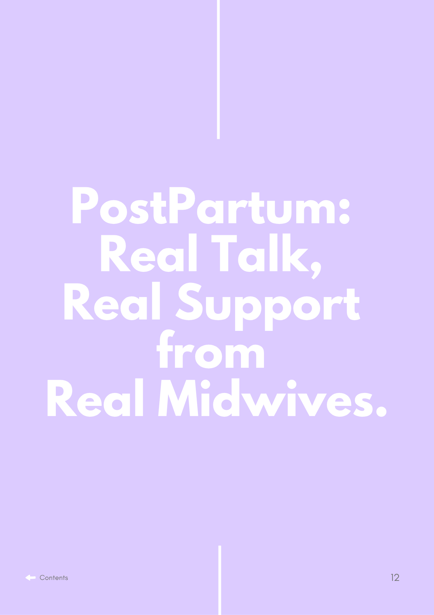 PostPartum: Real Talk, Real Support from Real Midwives digital guide for pregnancy, postpartum and newborn support.