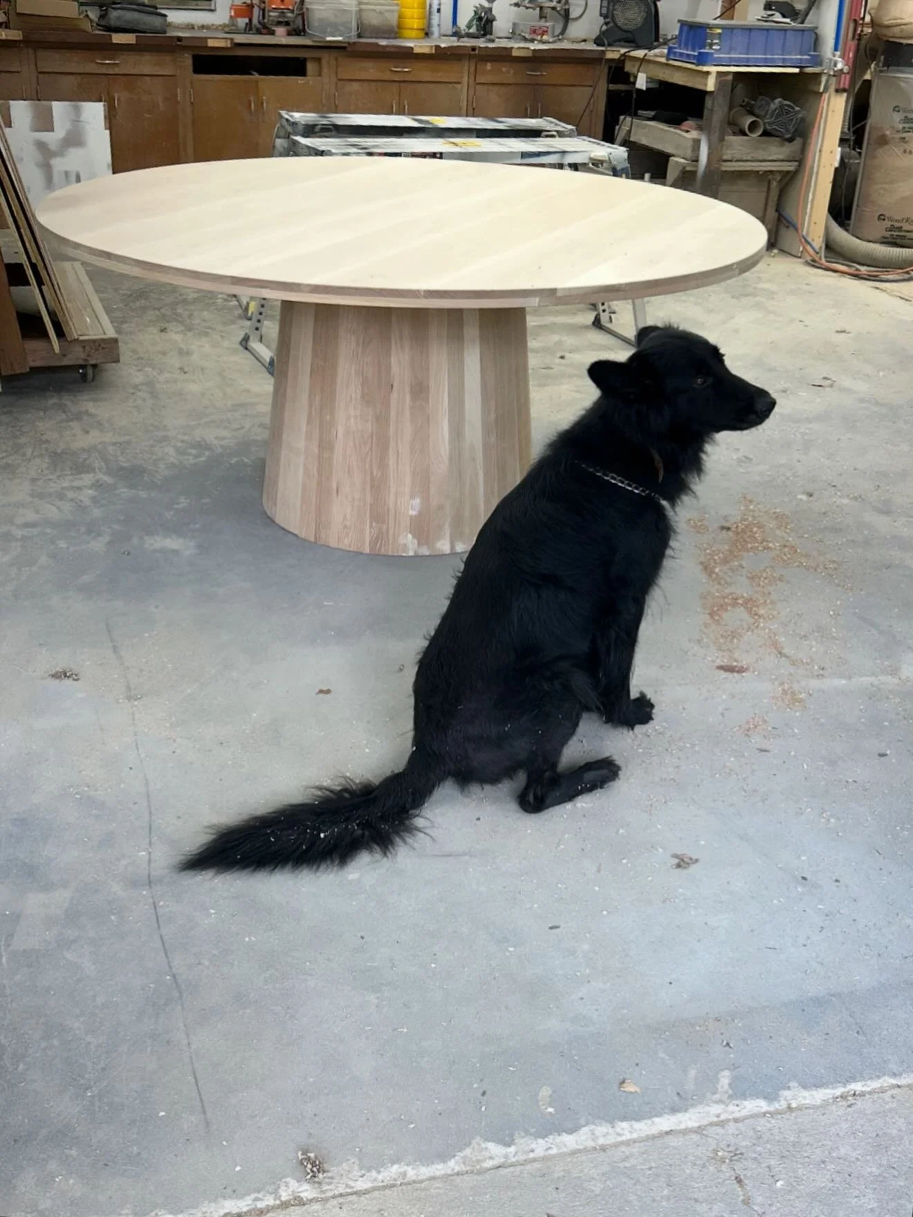 The dialogue between craftsmanship and design begins long before installation. This custom table was tailored to this space. A few more details happening soon and then the full room reveal!