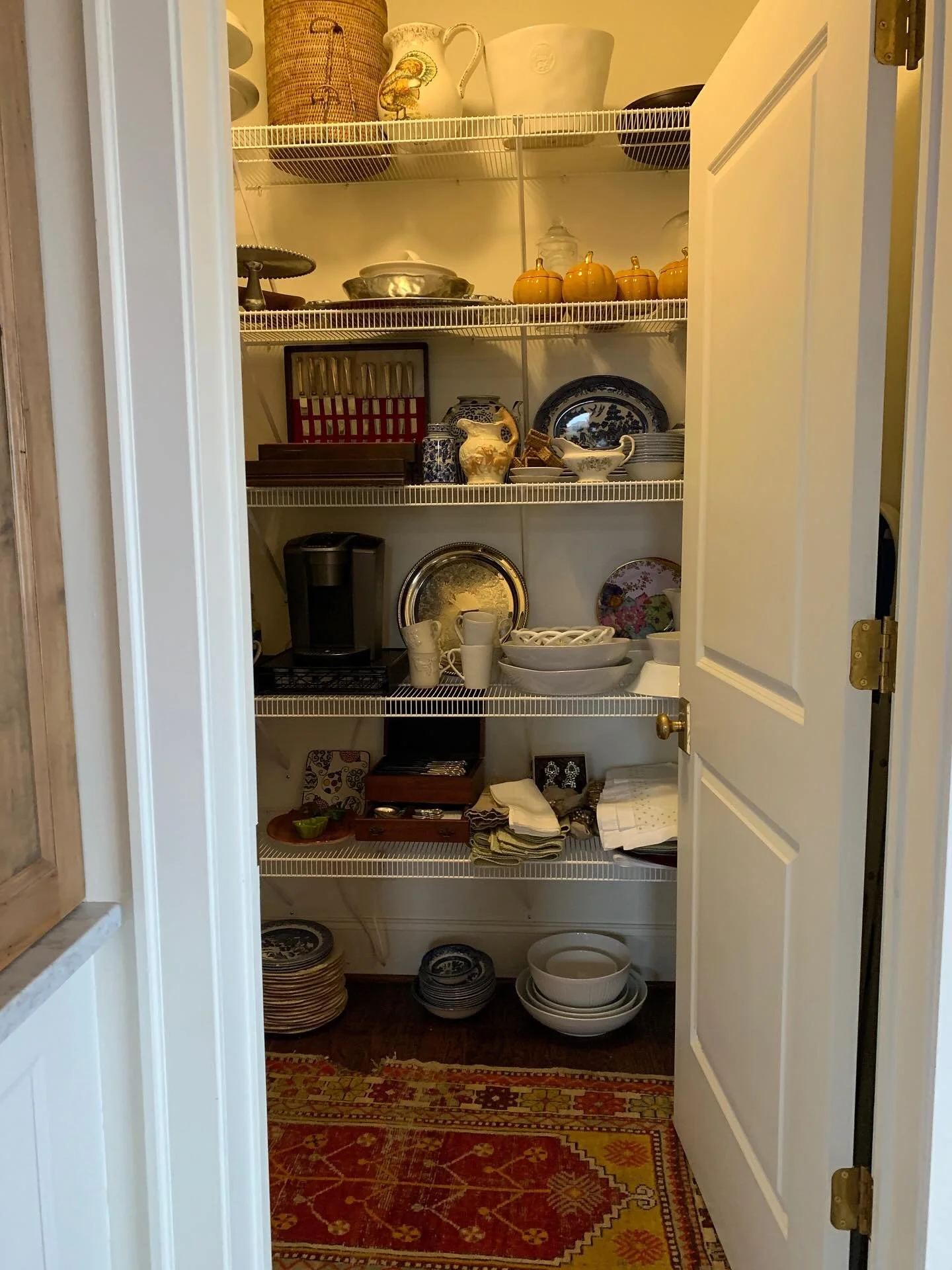 Before and after&hellip;What was once basic storage is now a showpiece. This pantry works as hard as it shines!