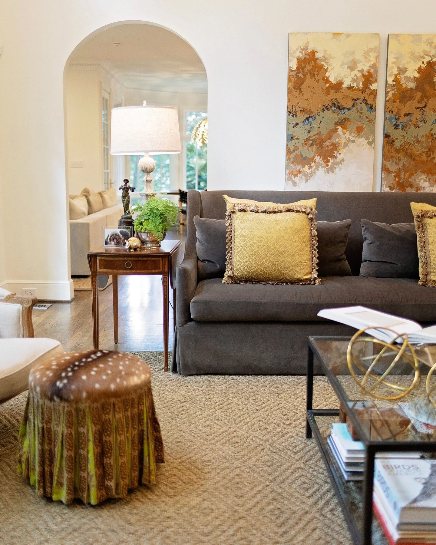Texture is what transforms a beautiful room into one that feels truly collected. 🌼

Layering materials like velvet, linen, natural fibers, and rich textiles creates depth, warmth, and a sense of effortless sophistication.

From custom pillows made w