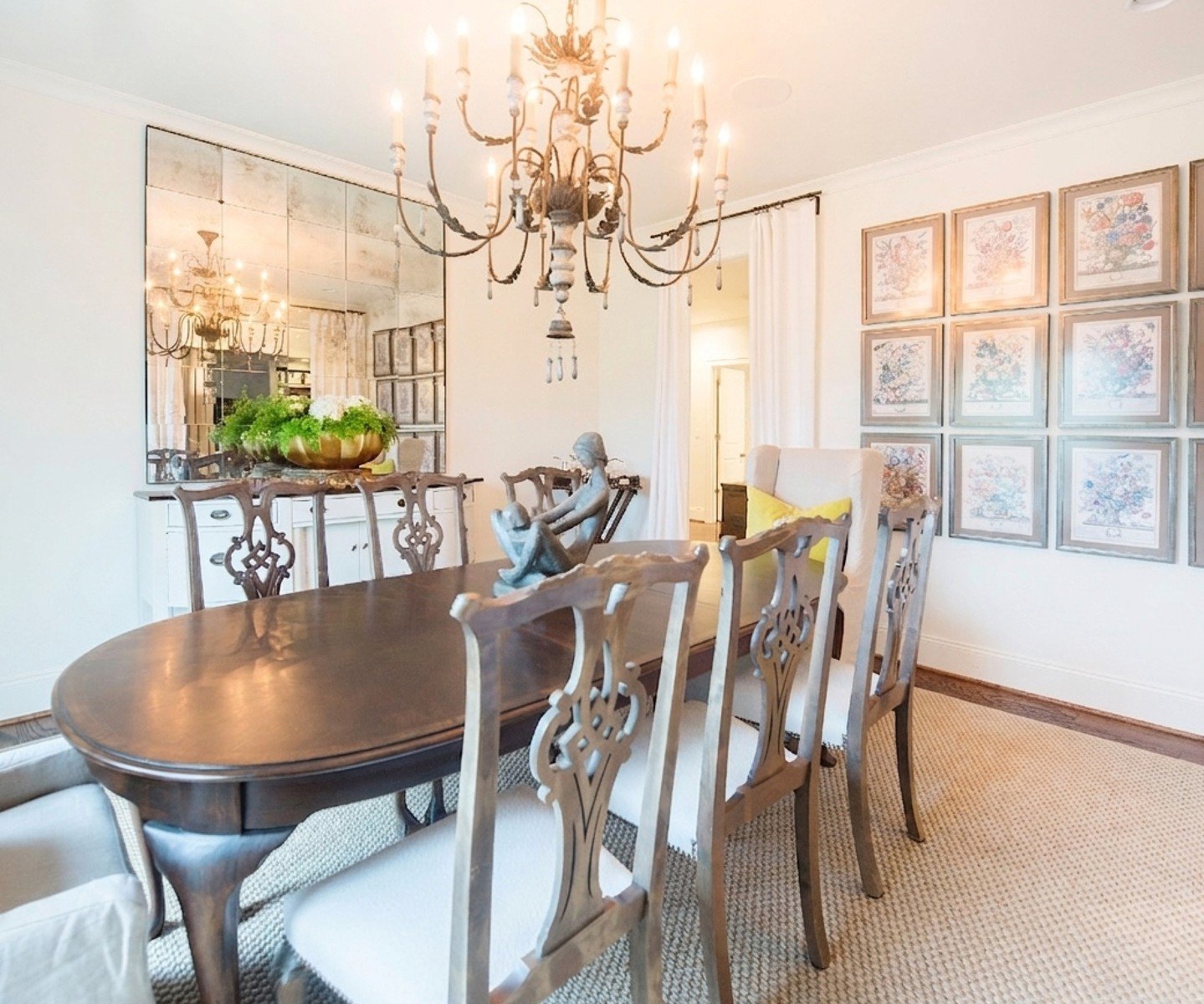A warm, welcoming space just off the foyer that's made for gathering.
