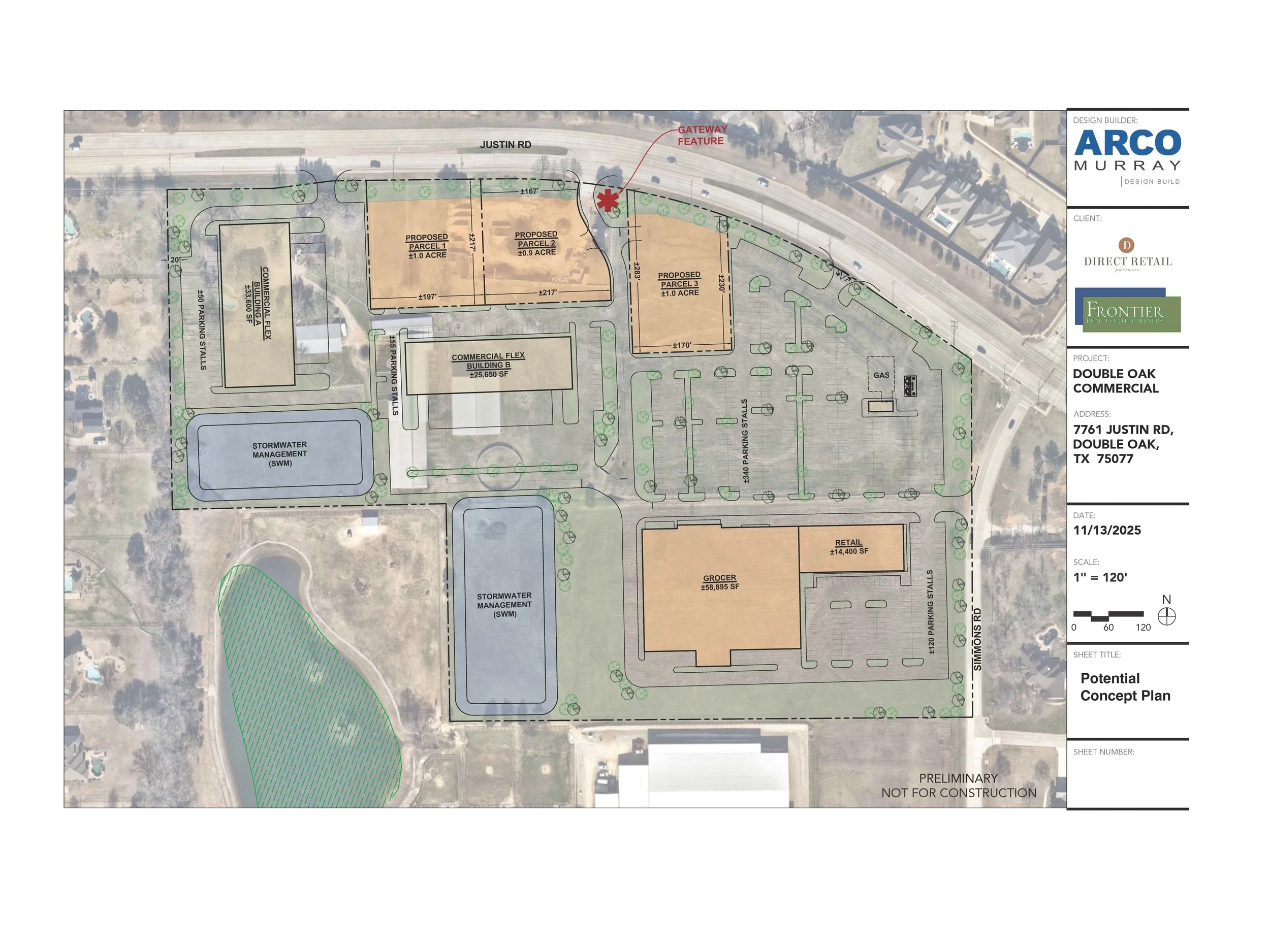 Potential Concept Plan for Property on 407 and Simmons