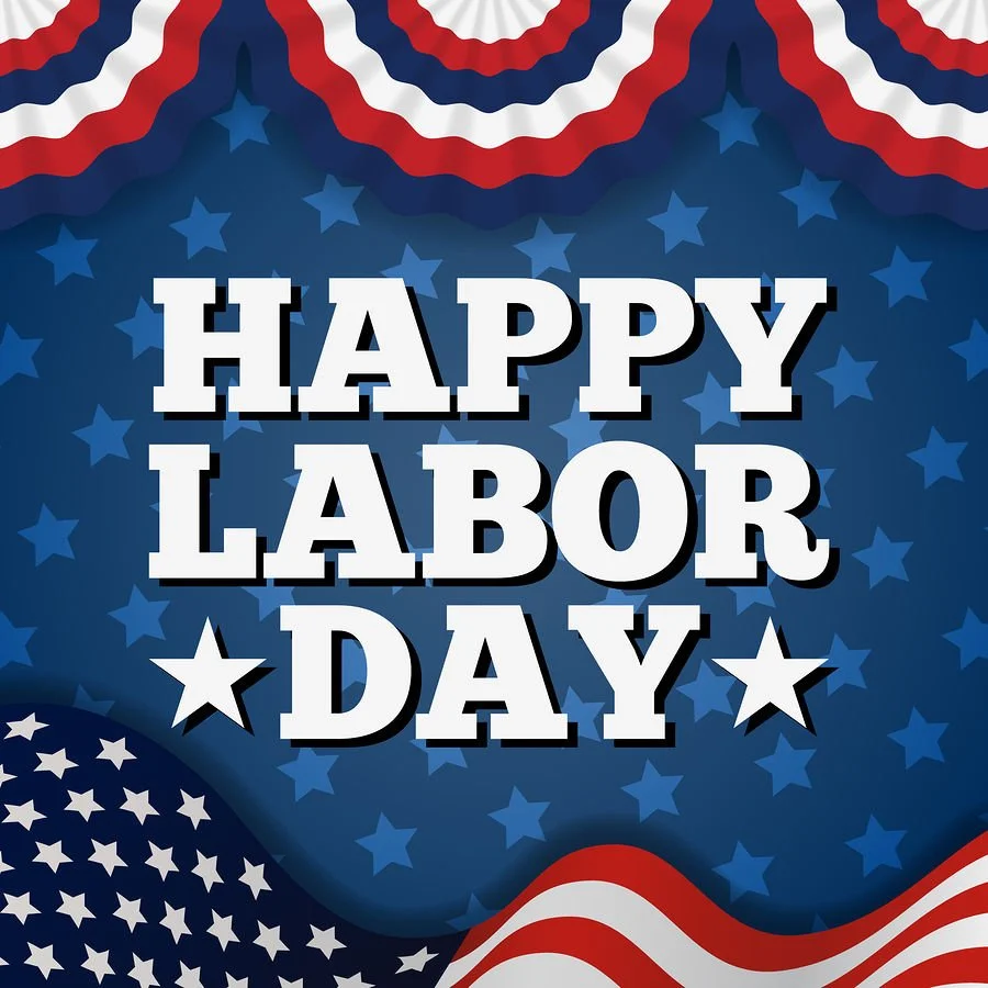 Happy Labor Day stars & stripes