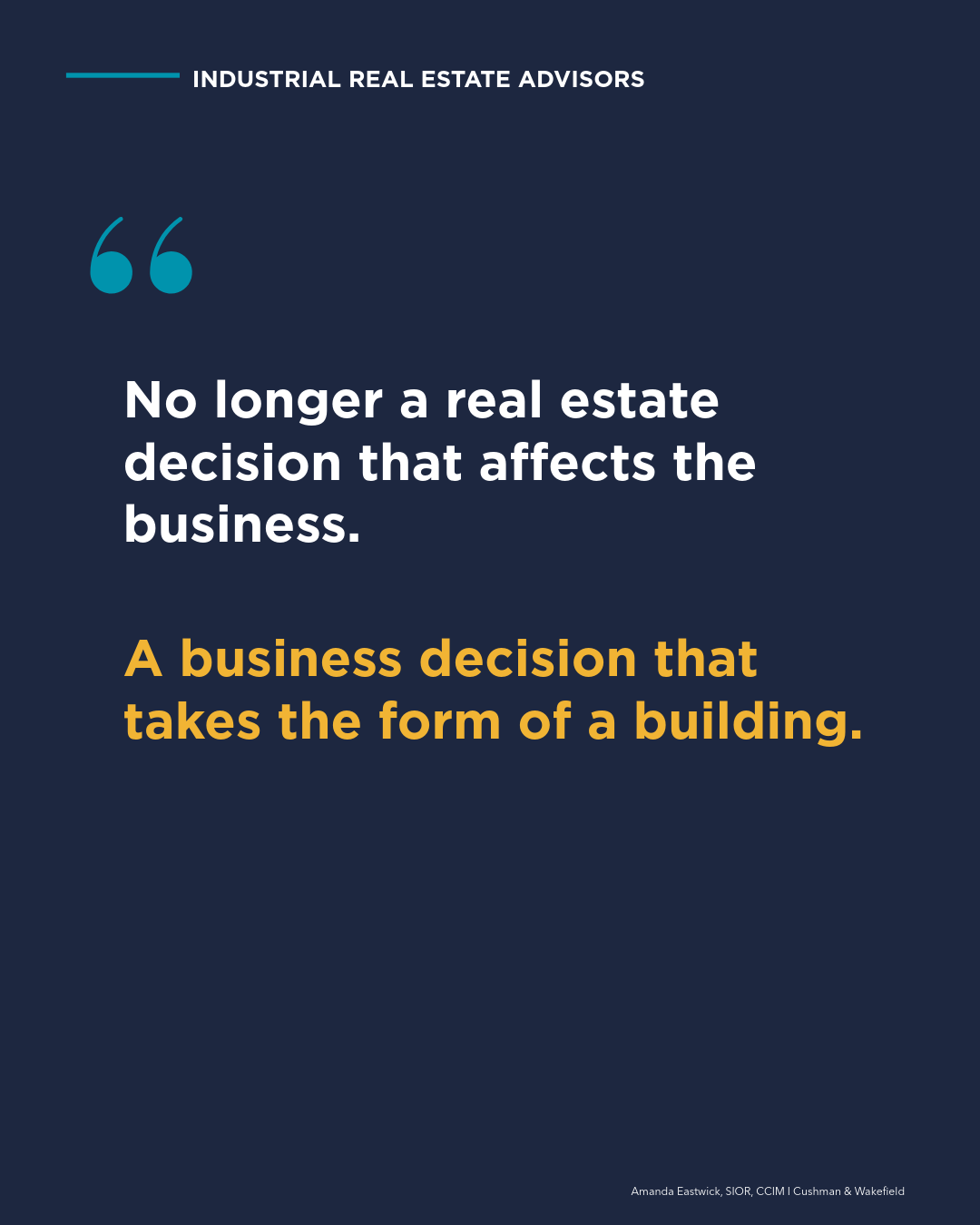 Industrial Real Estate Is No Longer About Rent