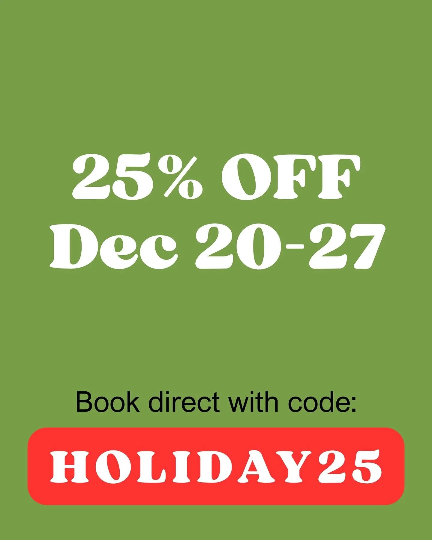 ✨ Holiday Special at Del Sol Beachfront ✨

Dreaming of Christmas on the beach? 🌊☀️

We&rsquo;re offering 25% OFF our remaining inventory for the week of December 20&ndash;27.

Escape the cold and spend your holidays in beautiful Akumal!

📅 Dates: D