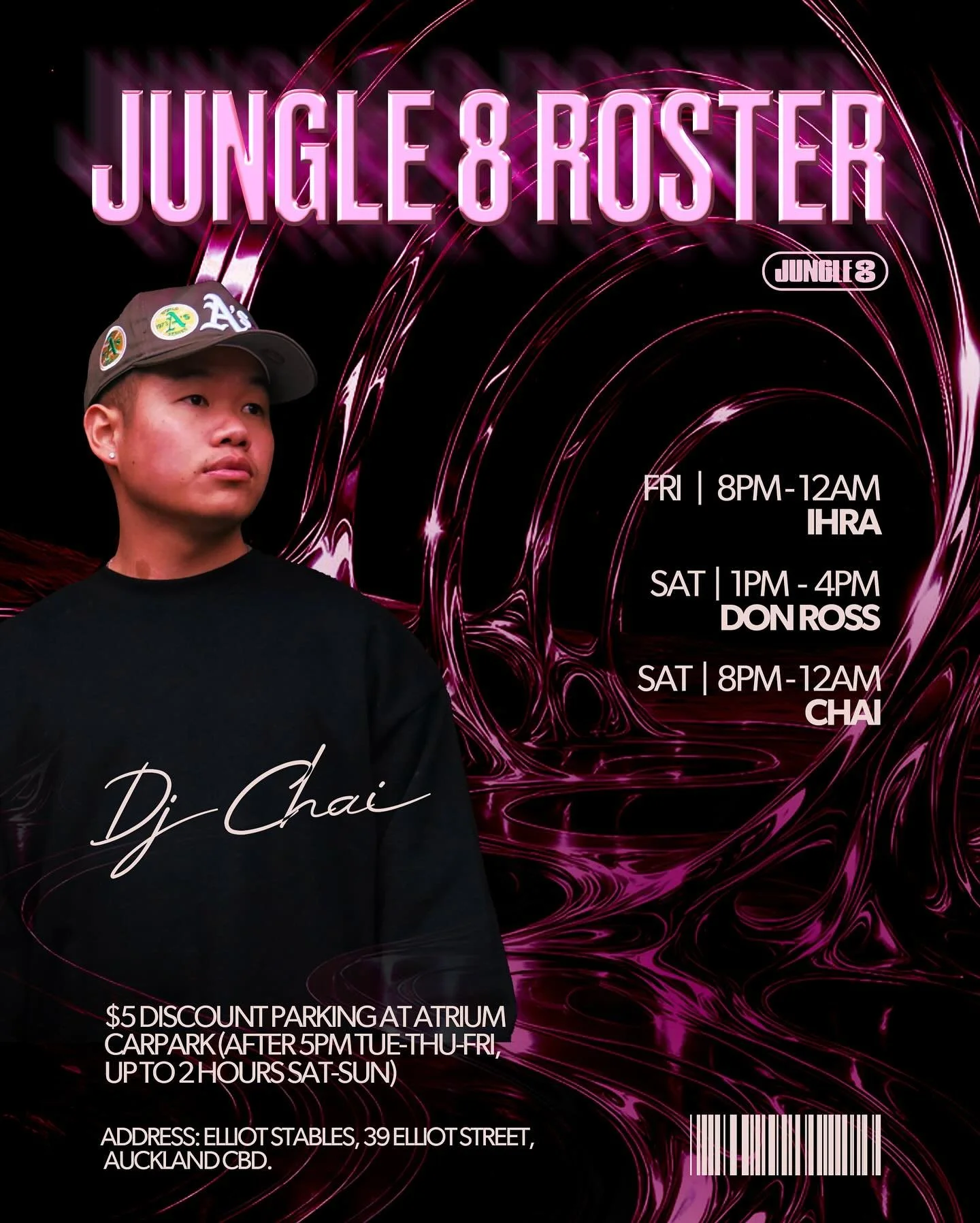 When the DJ drops the beat at Jungle8 and suddenly you forget you said &lsquo;just one drink tonight&rsquo; 🕺🍹🔥
________________________________________
Book now: LINK IN BIO
Address: Elliot Stables, 39 Elliot Street, Auckland CBD.
$5 discount par