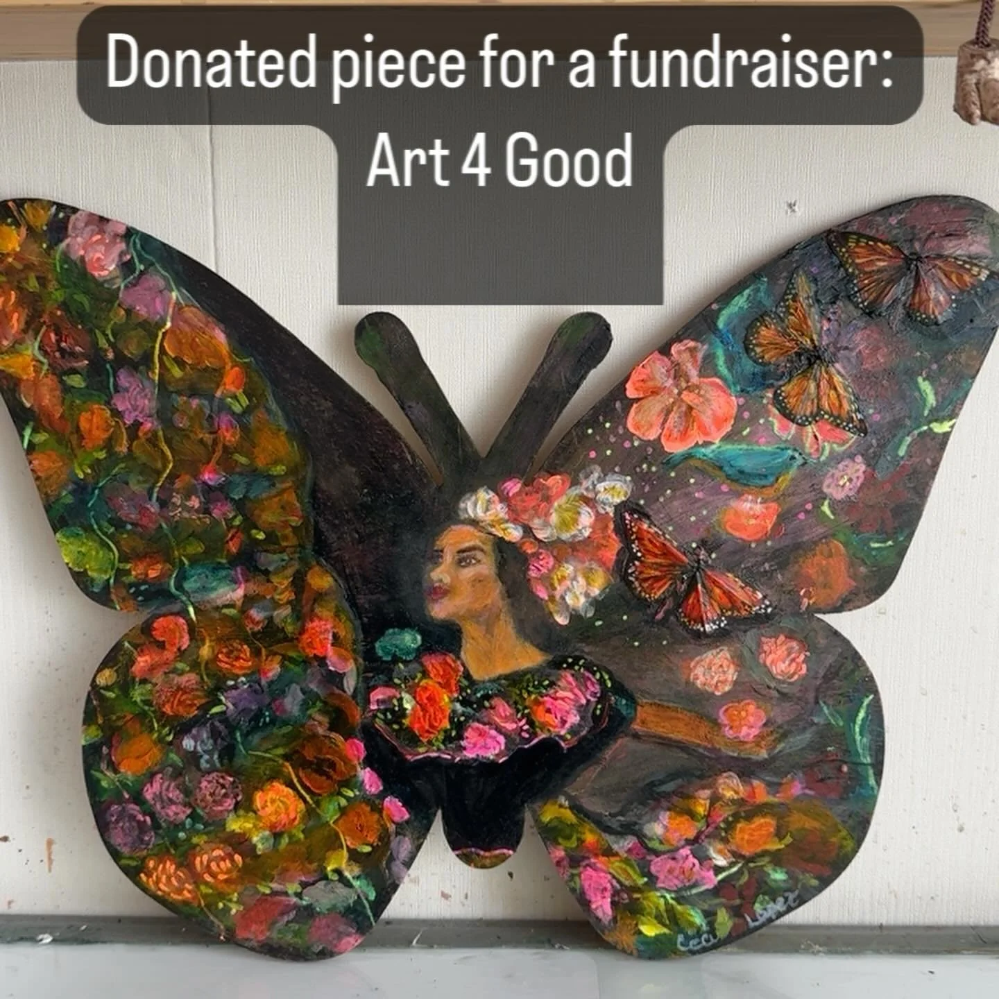 Acrylic and oils. Butterflies flight and freedom remind me of the beauty and freedom of dance. May we all find time dance like no one is watching&hellip;