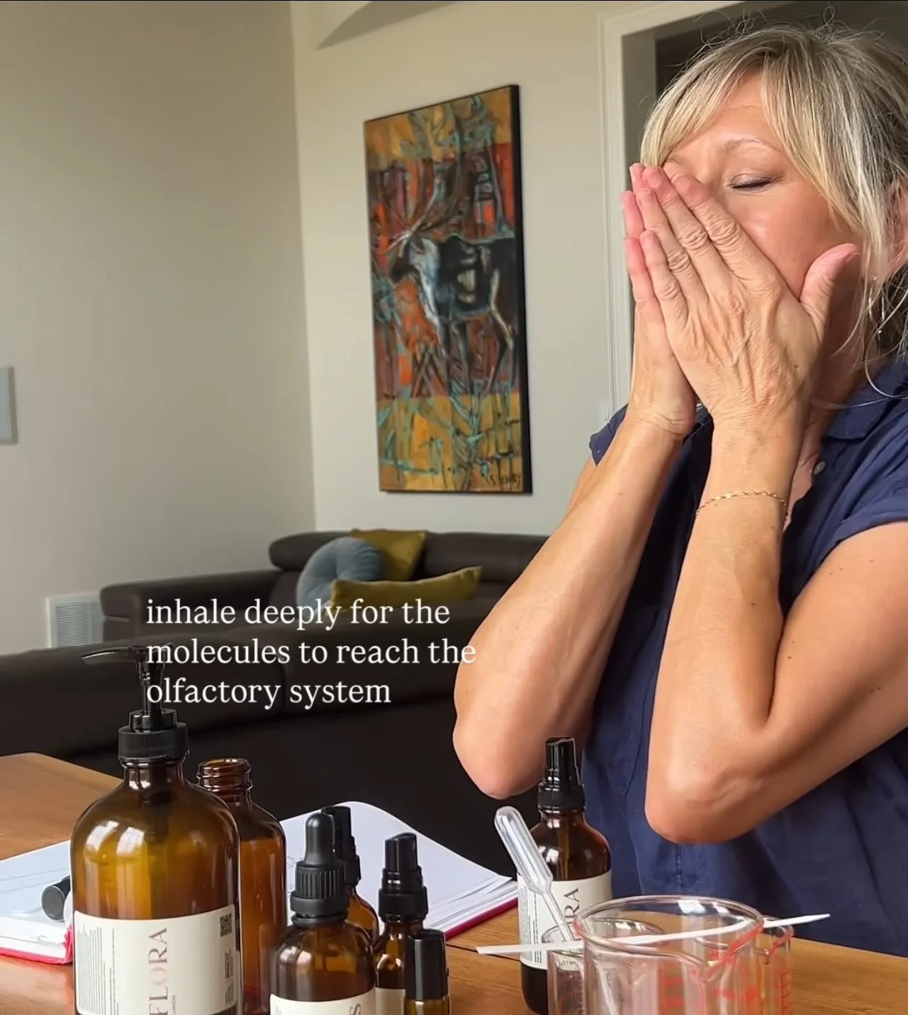 Studies show that If you don't get enough olfactory stimulation, enough odours in your life, your memory centres start to degrade. They start to deteriorate along with your memory. Studies with older adults and olfactory enrichment using a synergisti